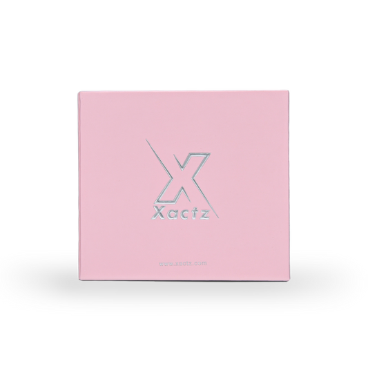 Boîte de luxe personnalisée rose à couvercle, emballage mat résistant aux rayures