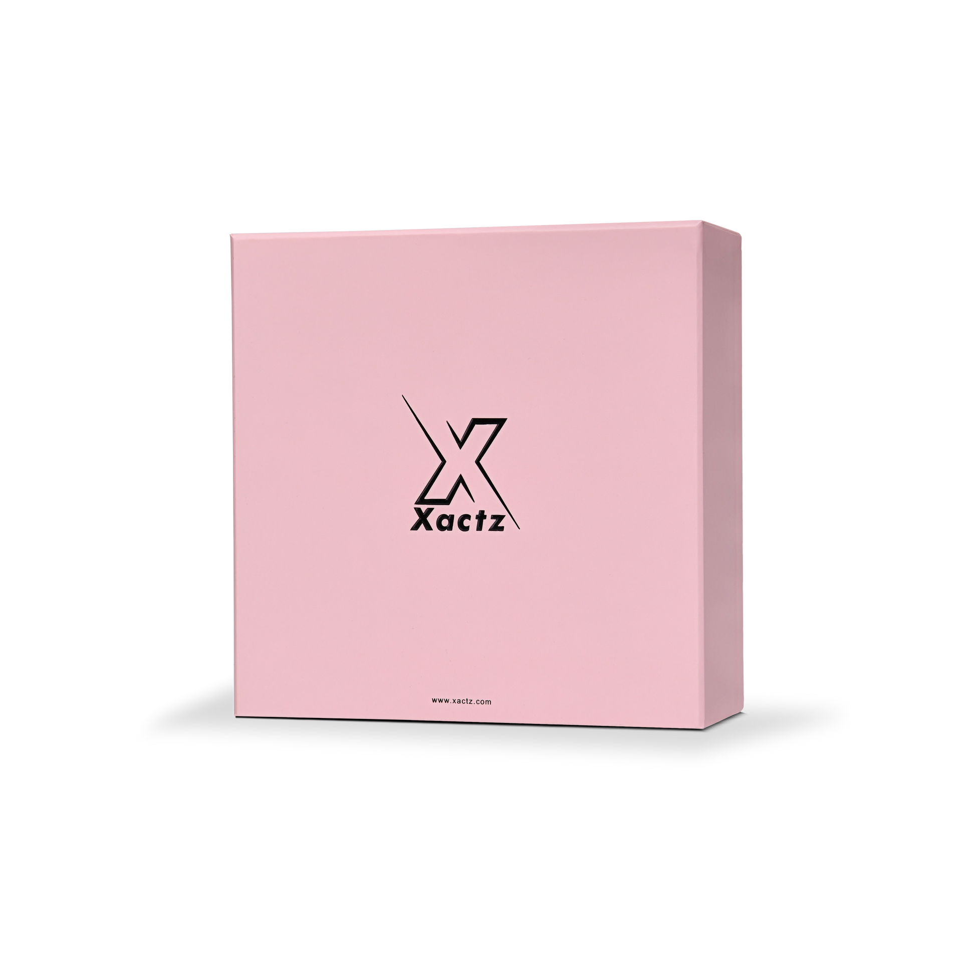 Premium Pink Embossed Black Foil Drawer-Style Luxury Gift Box with Coordinated Interior and Paper Fill