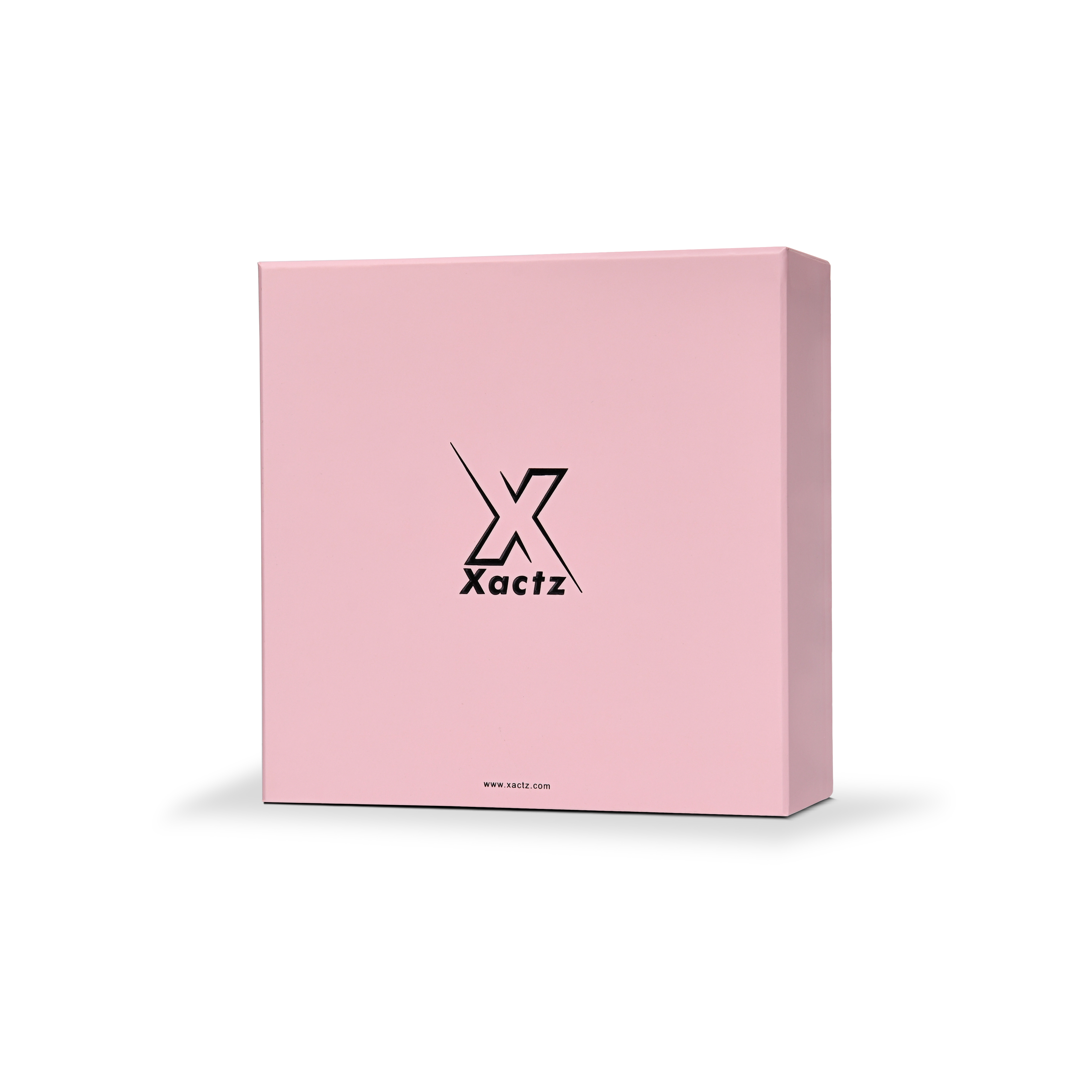 Premium Pink Embossed Black Foil Drawer-Style Luxury Gift Box with Coordinated Interior and Paper Fill