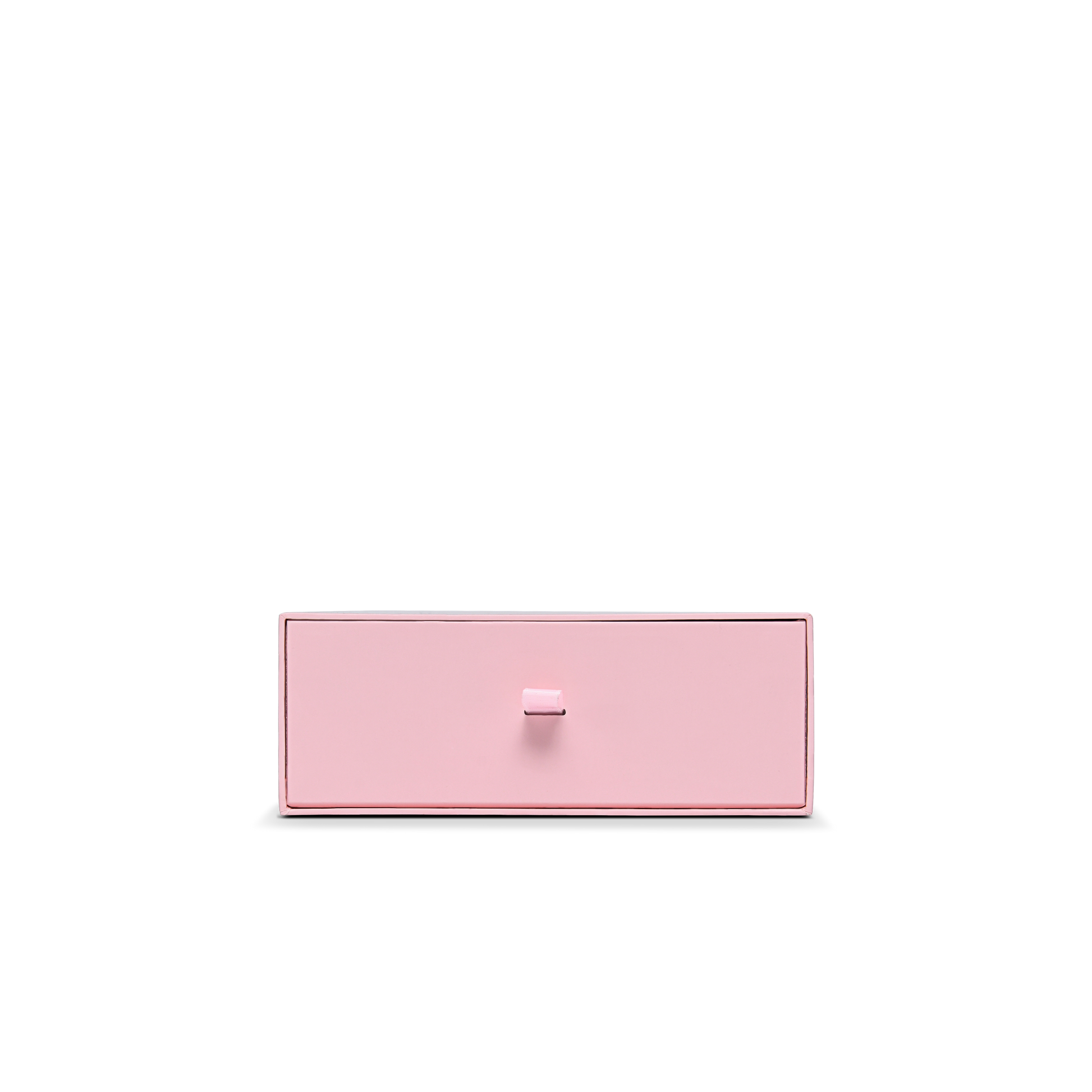 Premium Pink Embossed Black Foil Drawer-Style Luxury Gift Box with Coordinated Interior and Paper Fill