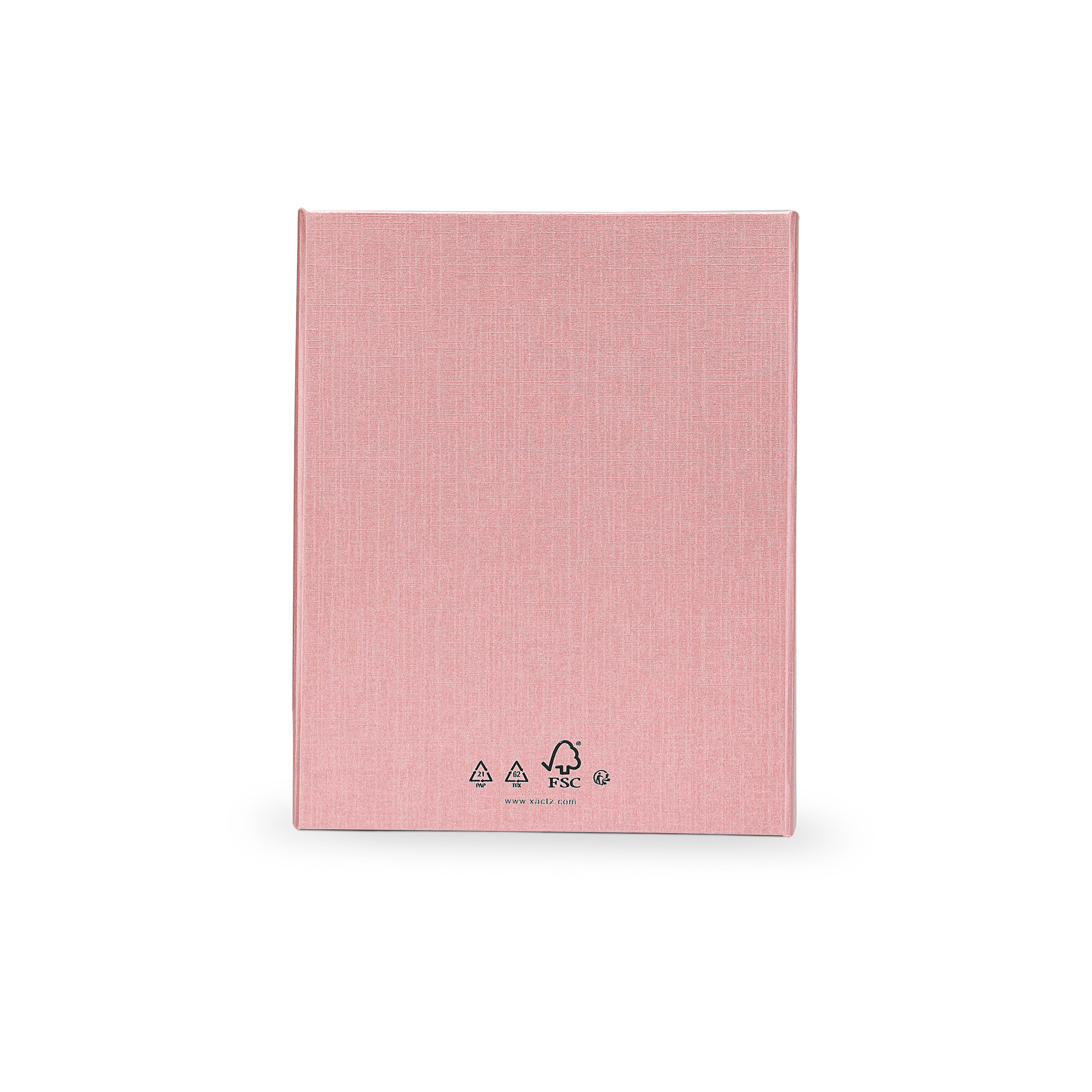 Premium Pink Flip-Top Box with Embossed Silver Foil Logo and Pink Ribbon