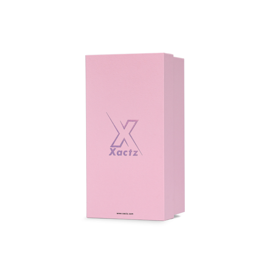 Premium Pink Iridescent Silver Embossed Detailed Luxury Box