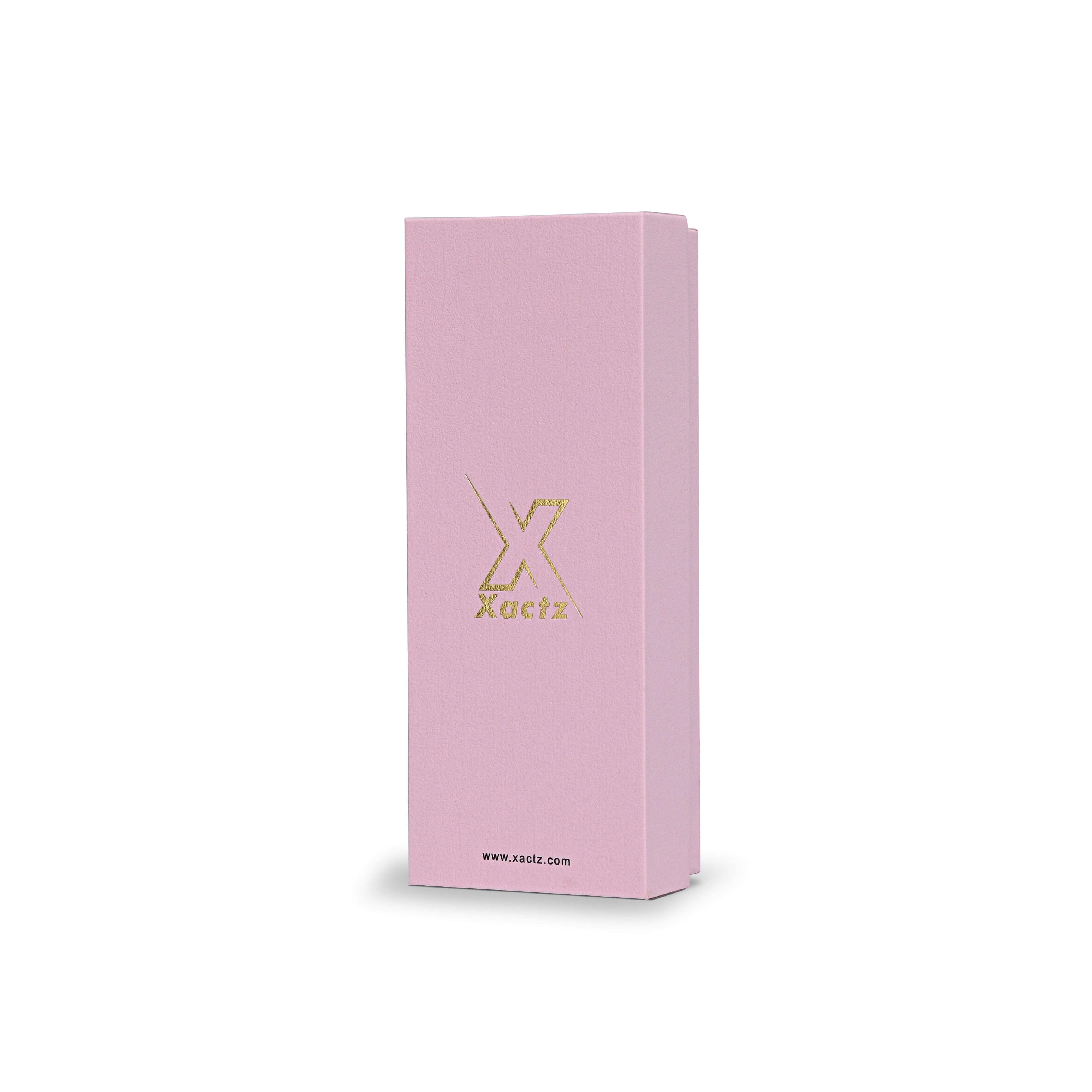Premium Pink Lid and Base Box with Gold Foil