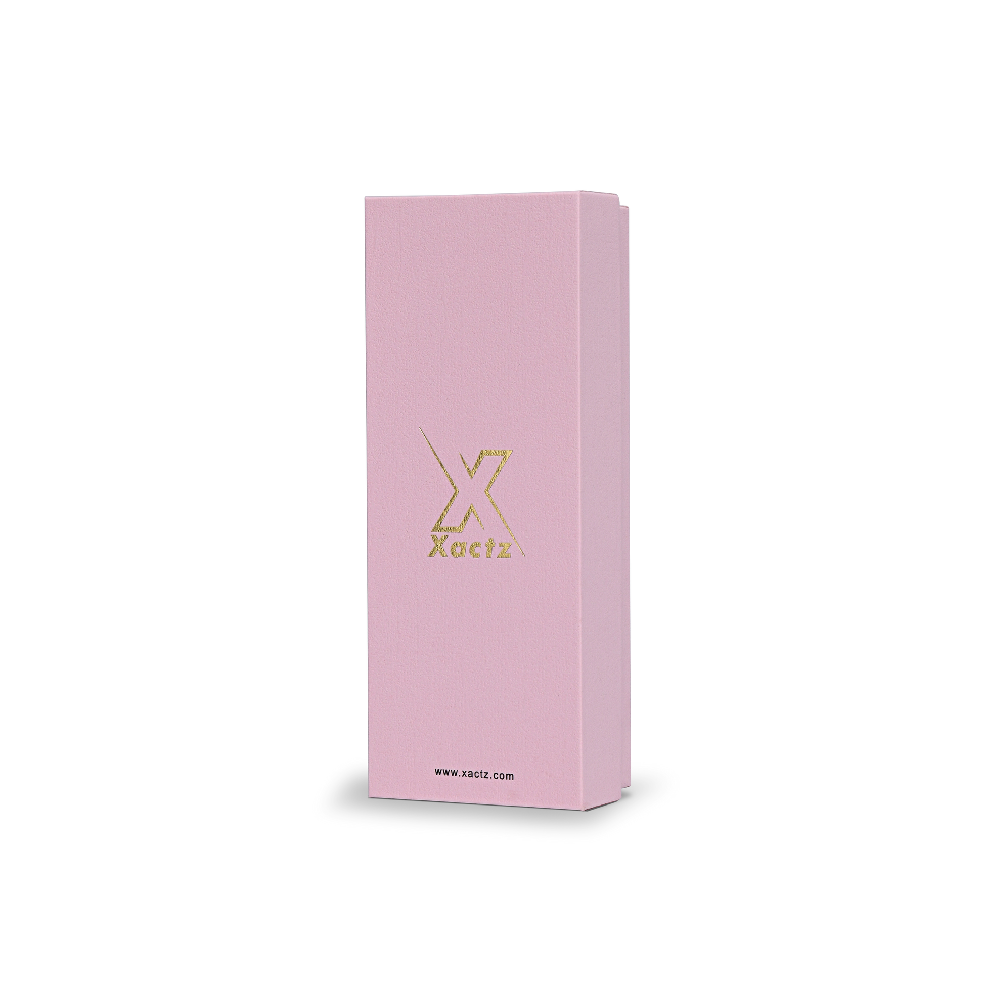Premium Pink Lid and Base Box with Gold Foil