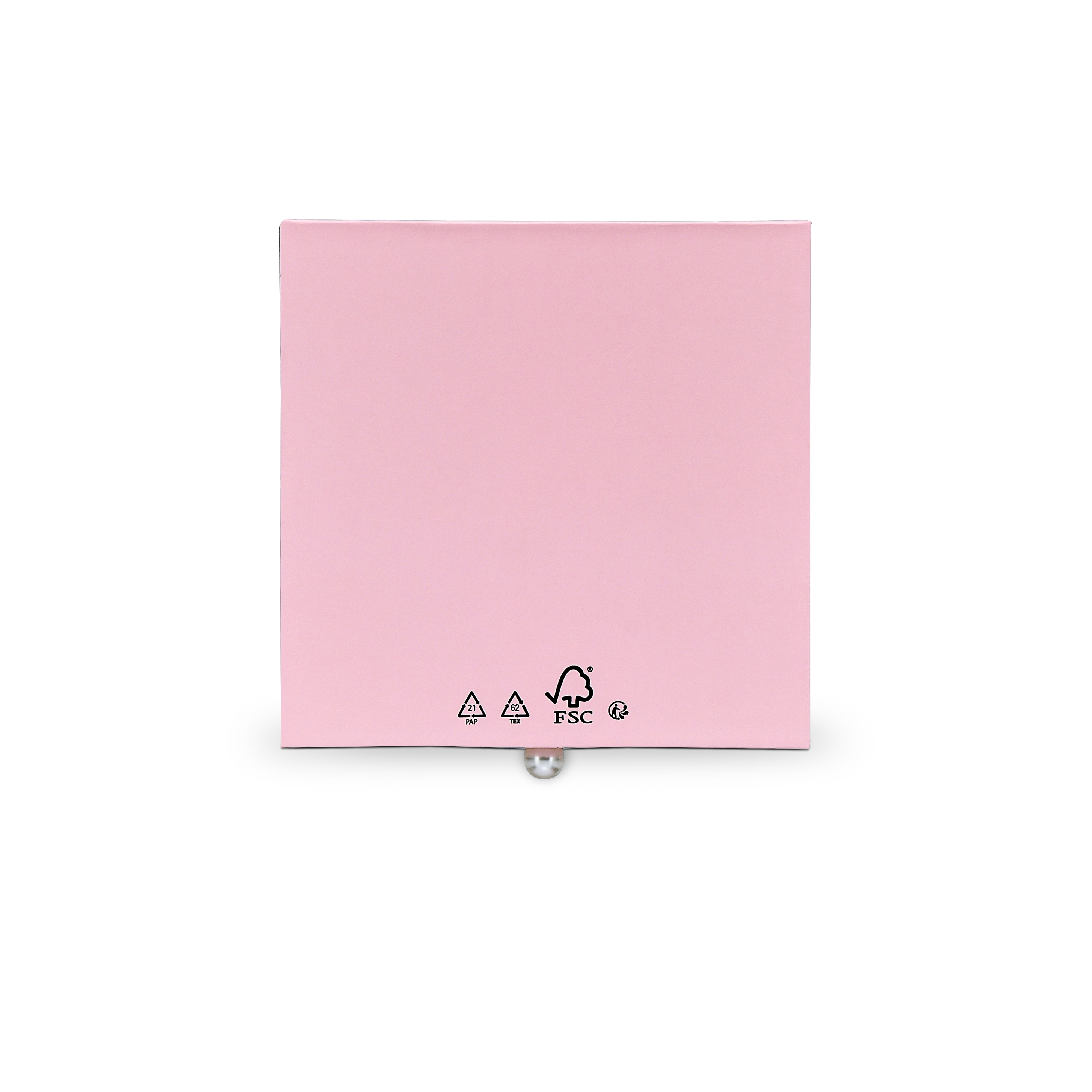 Premium Pink Smooth Drawer-Style Luxury Gift Box with Embossed Matte Gold Foil and Metal Pearl Handle