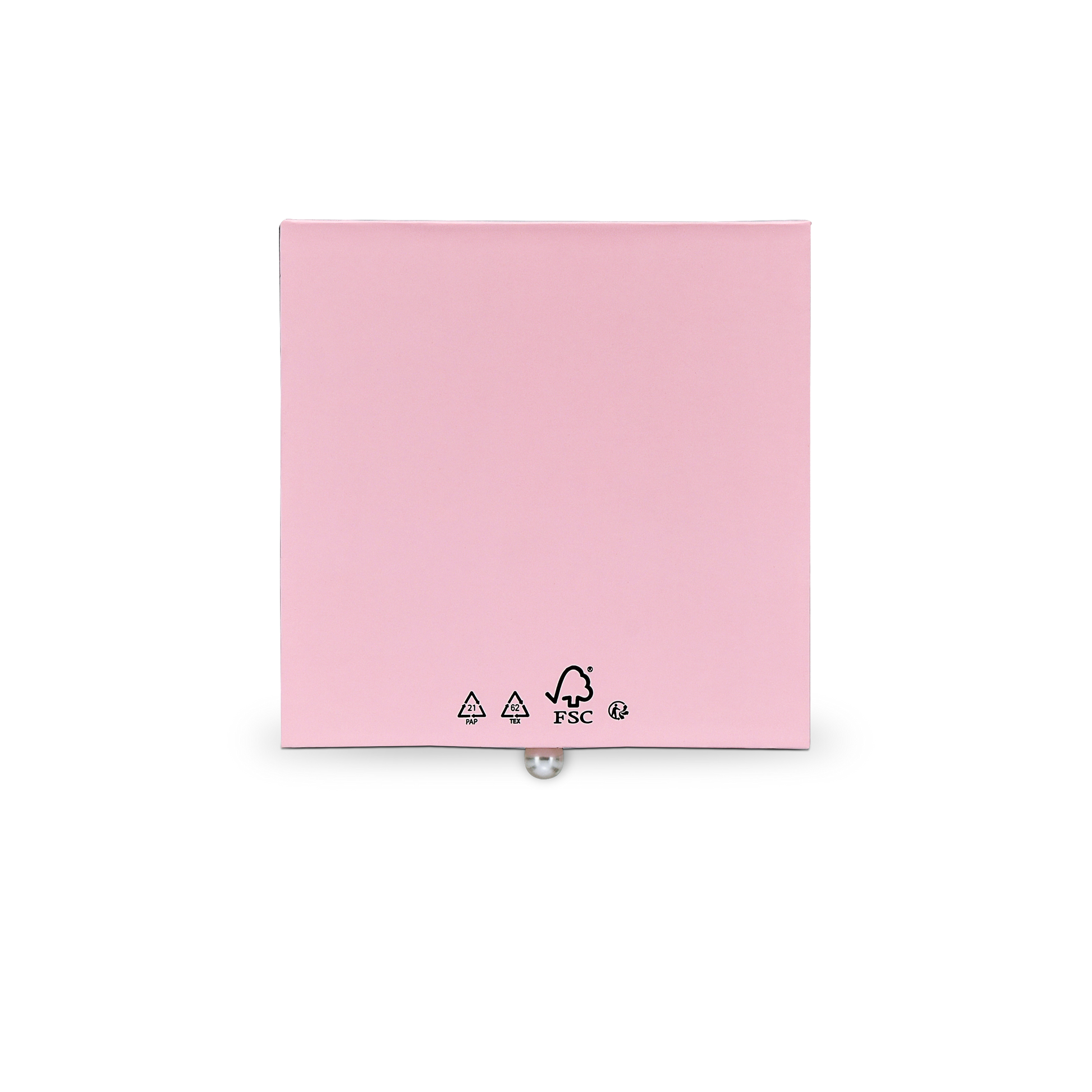 Premium Pink Smooth Drawer-Style Luxury Gift Box with Embossed Matte Gold Foil and Metal Pearl Handle