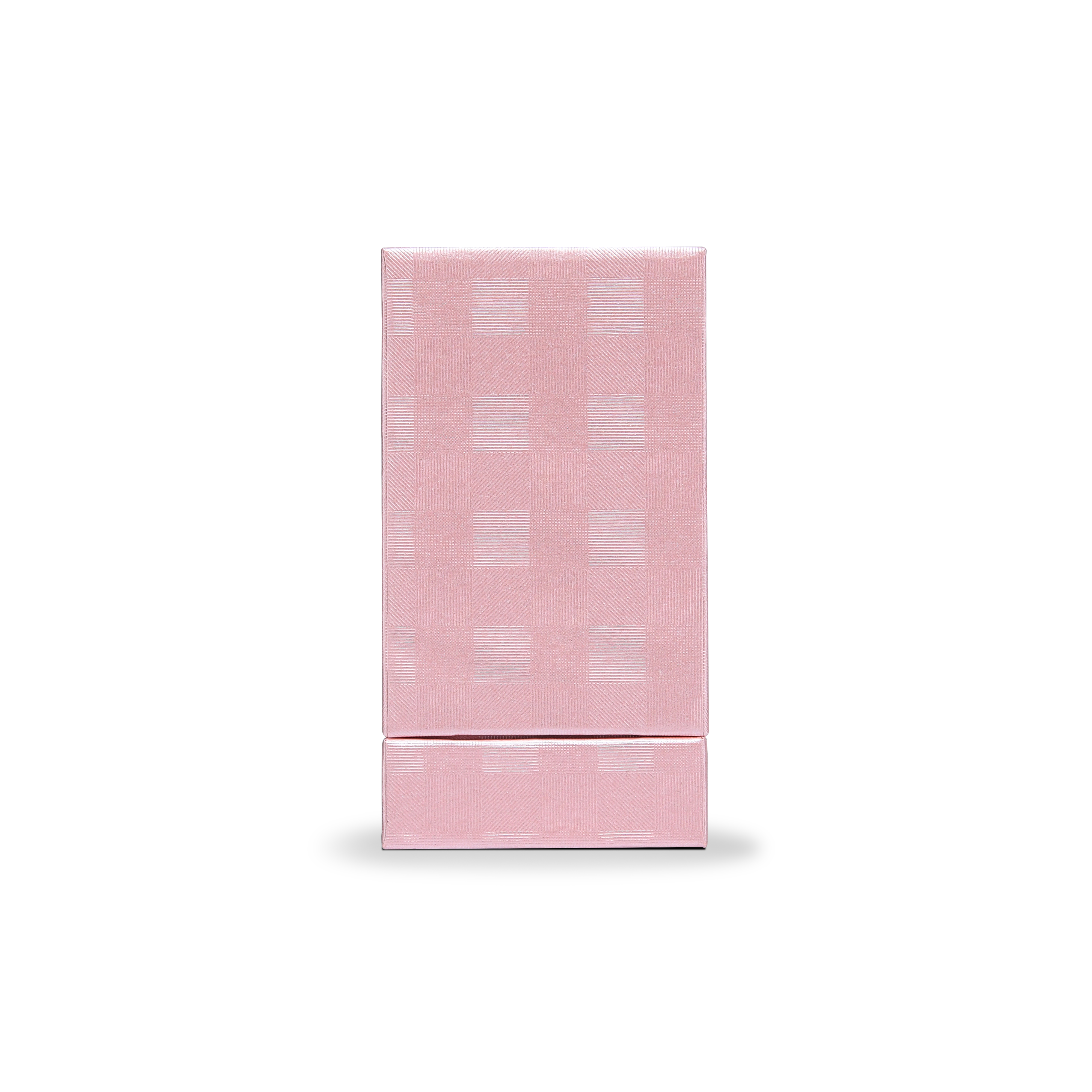 Premium Pink Textured Bright Silver Embossed Hot Stamped Tall Rigid Gift Box