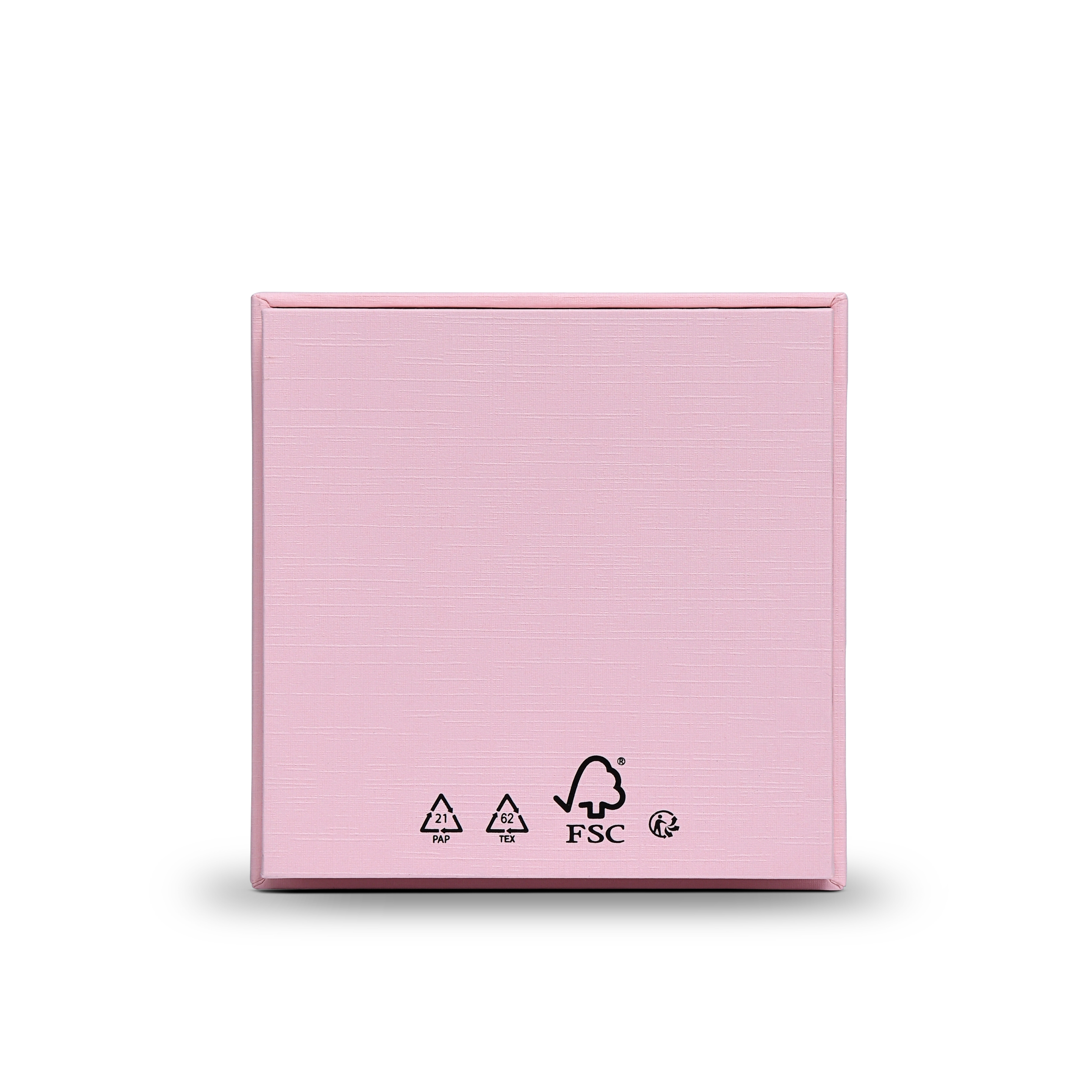 Premium Pink Textured Gold Embossed Hot Stamped Luxury Lid and Base Gift Box