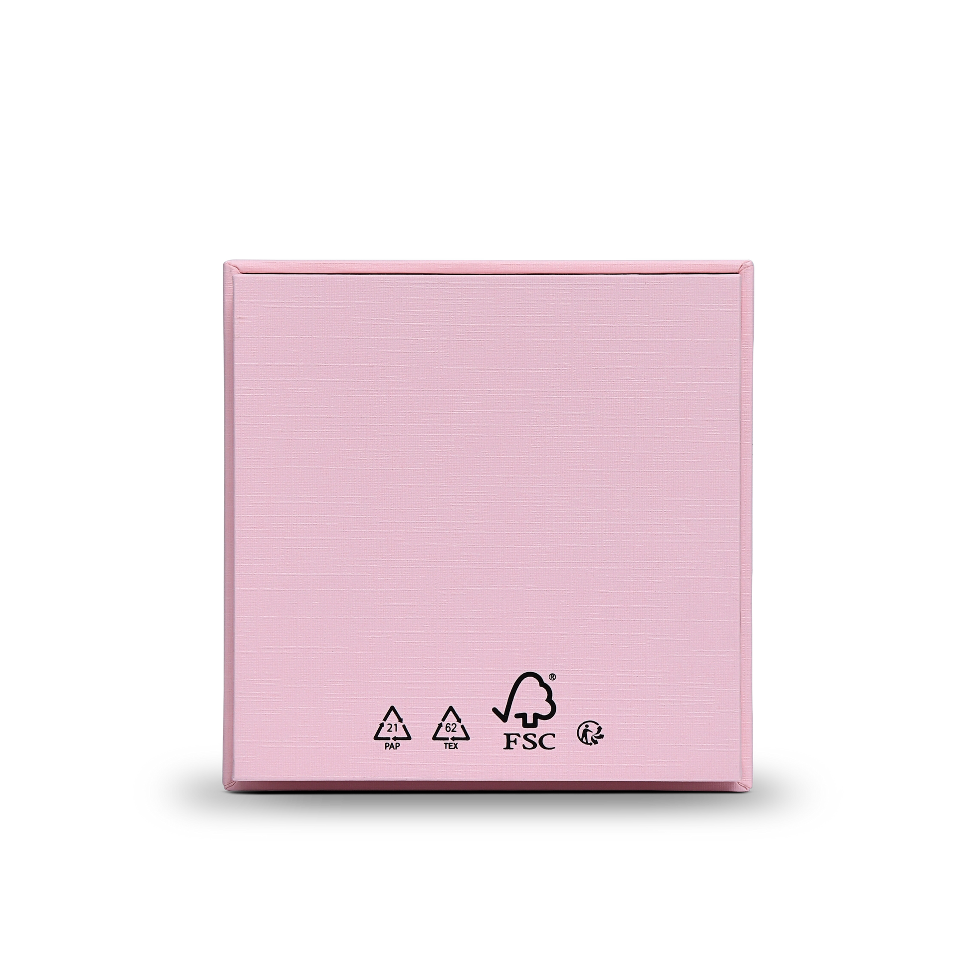 Premium Pink Textured Gold Embossed Hot Stamped Luxury Lid and Base Gift Box