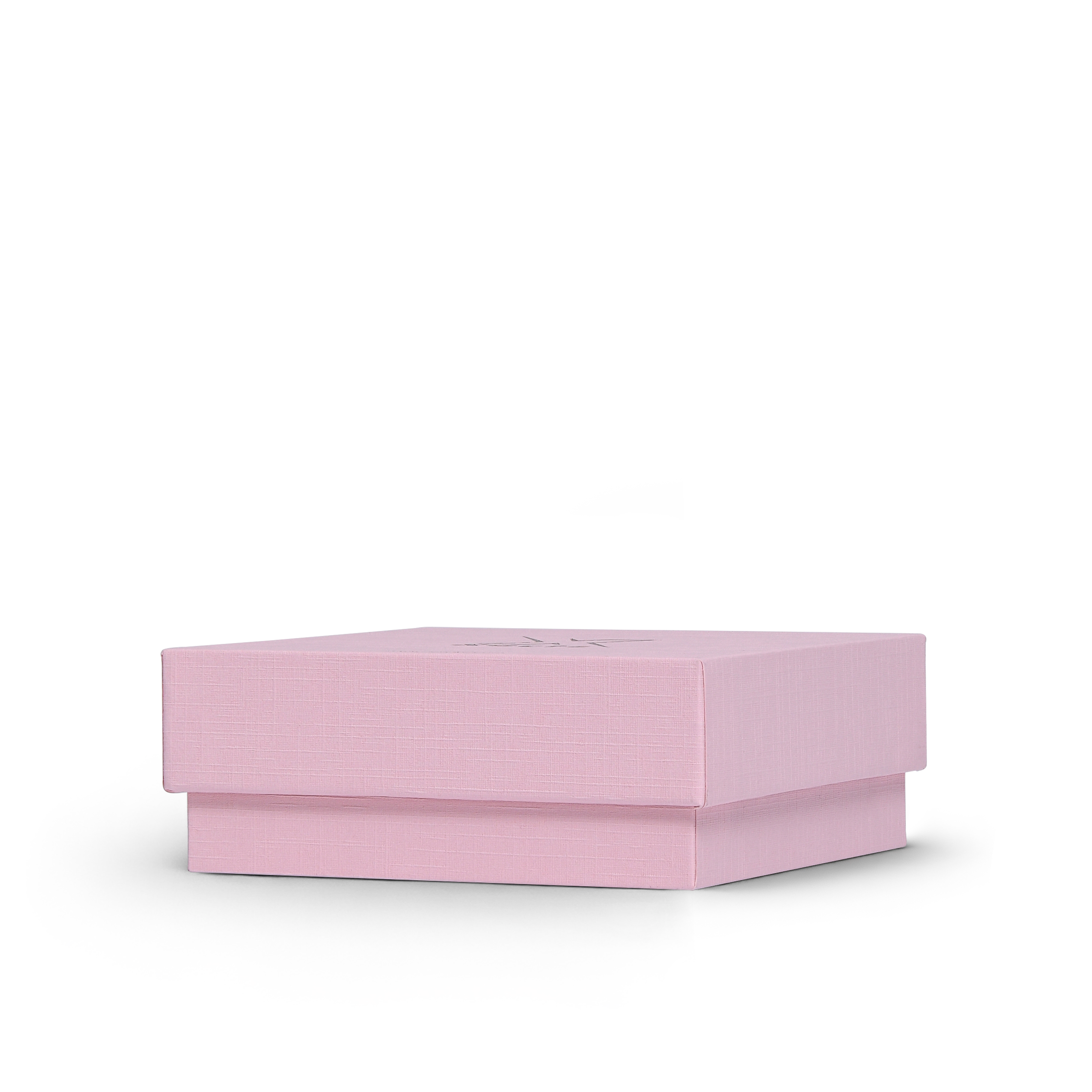 Premium Pink Textured Rose Gold Embossed Hot Stamped Luxury Lid and Base Gift Box