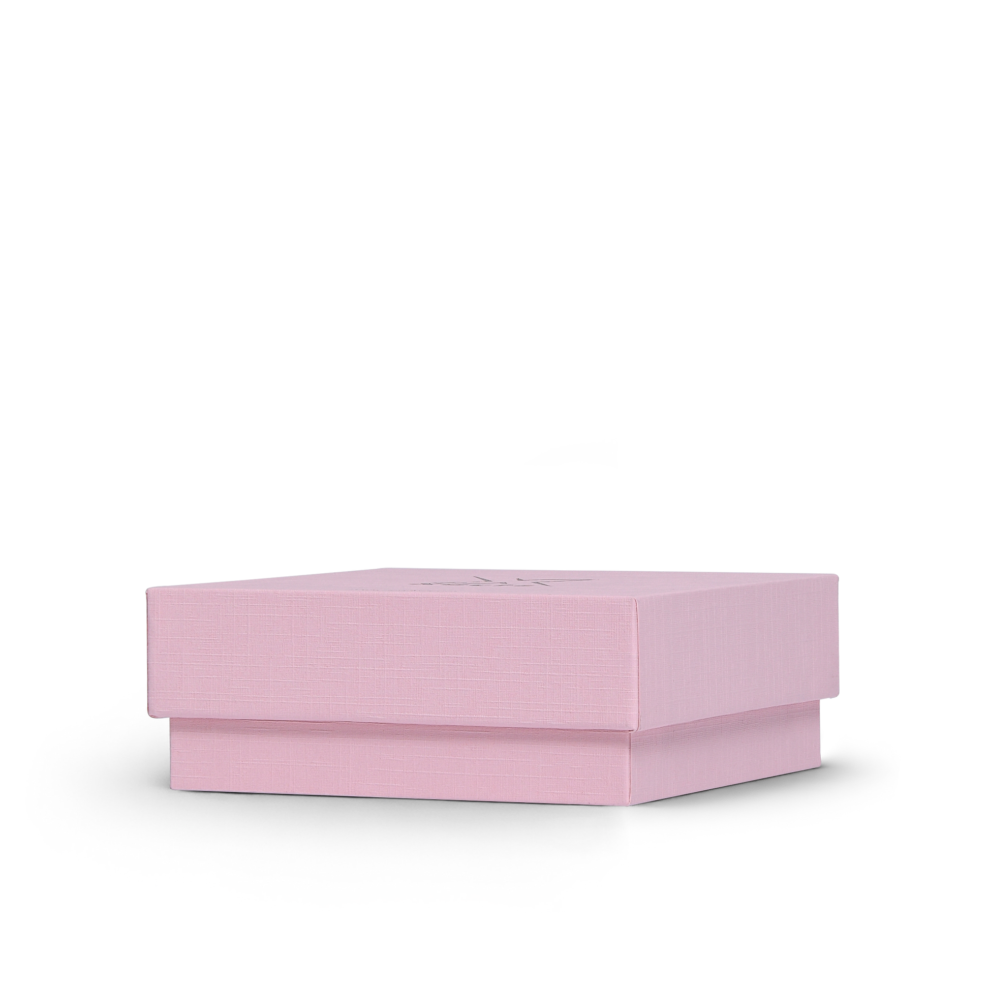 Premium Pink Textured Rose Gold Embossed Hot Stamped Luxury Lid and Base Gift Box