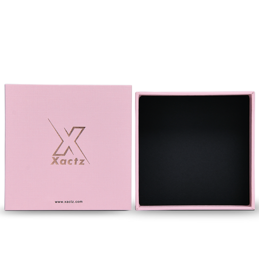 Confezioni Regalo di Lusso Personalizzate Rosa Oro con Stampa a Caldo, Coperchio e Base Quadrati