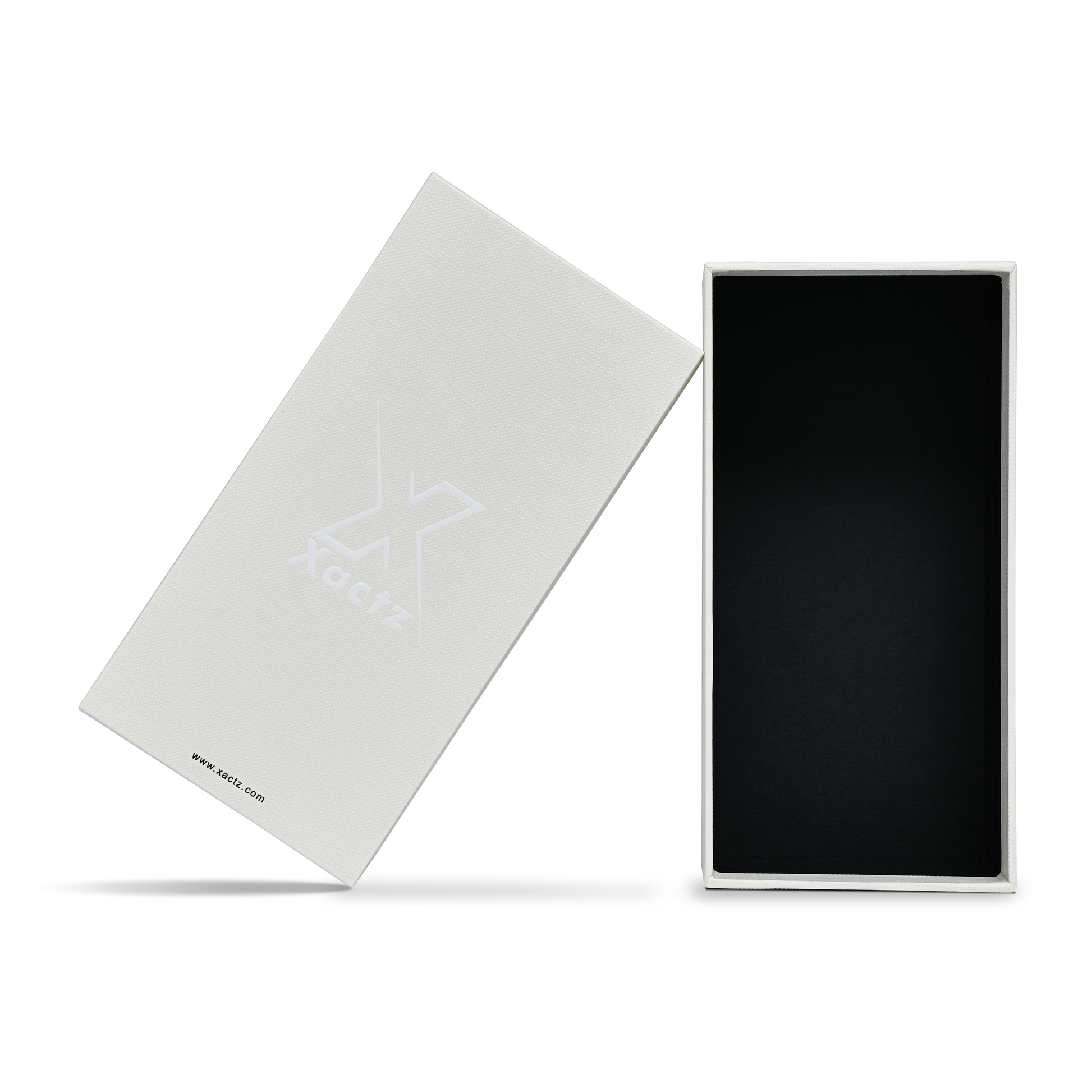 Premium Platinum Foil Lid & Base Gift Box Custom Packaging