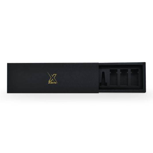 Luxury Custom Pure Black Drawer Style Box Premium Card Packaging