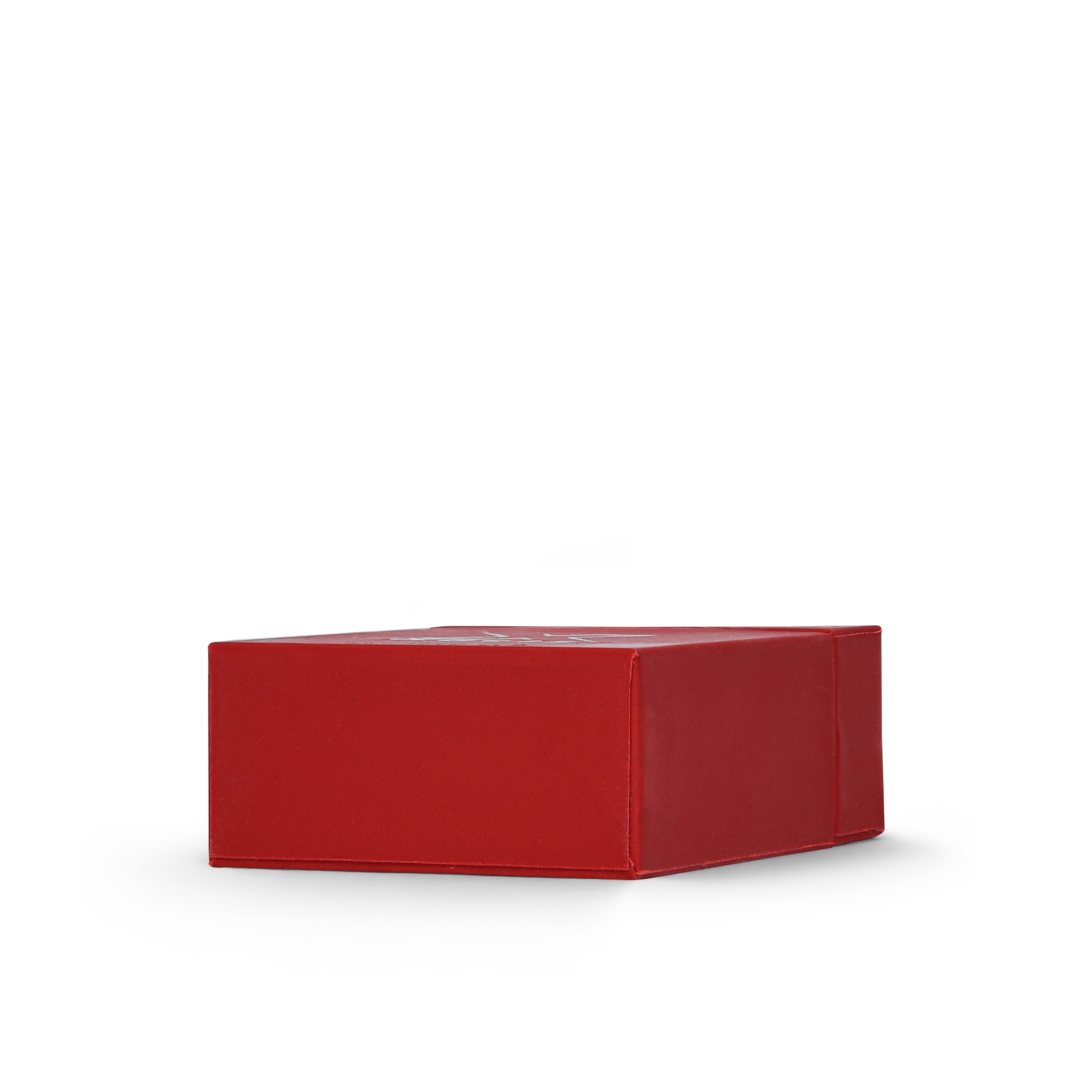 Boîte à couvercle rabattable rouge de luxe personnalisée, feuille argentée brillante, emballage en mousse EVA