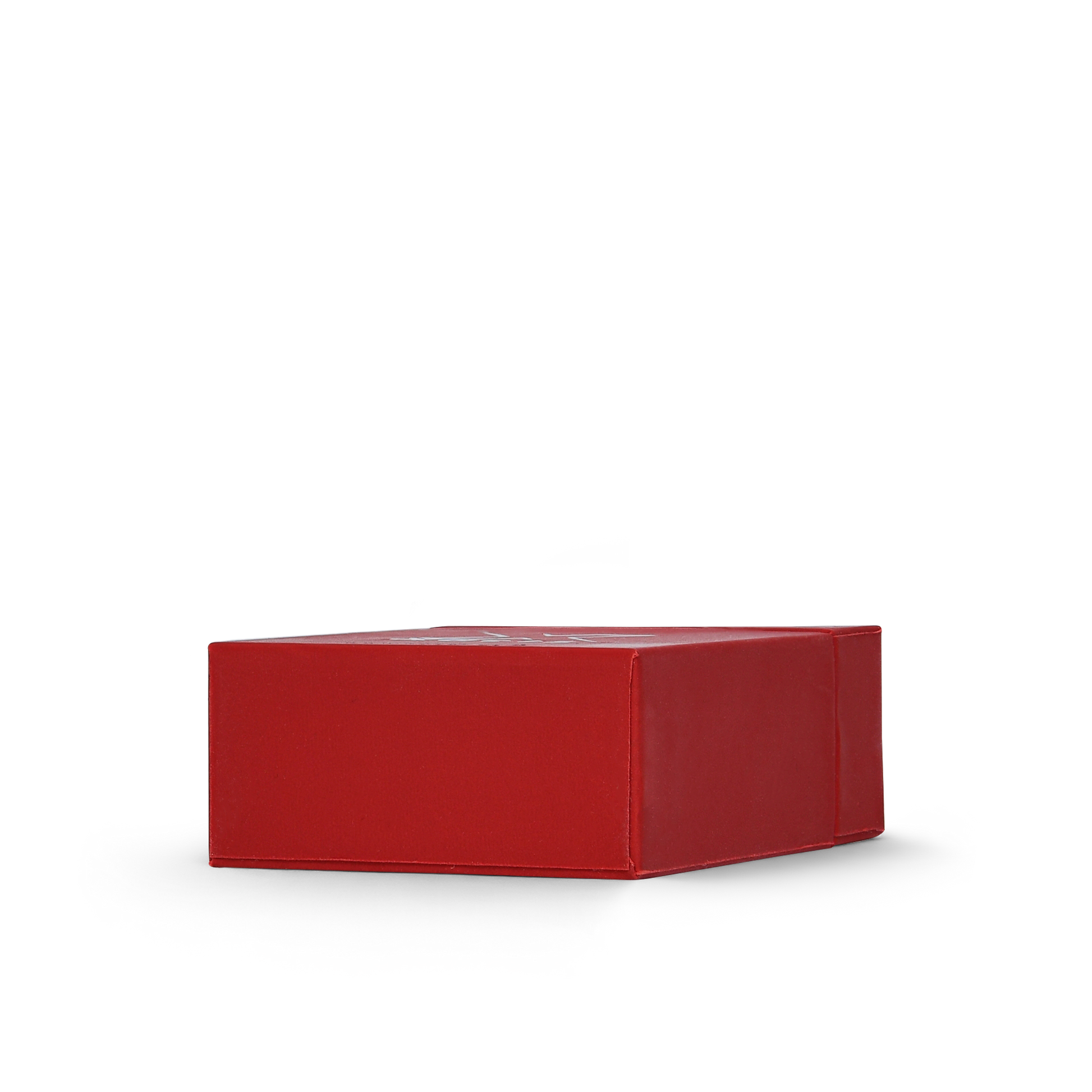 Boîte à couvercle rabattable rouge de luxe personnalisée, feuille argentée brillante, emballage en mousse EVA
