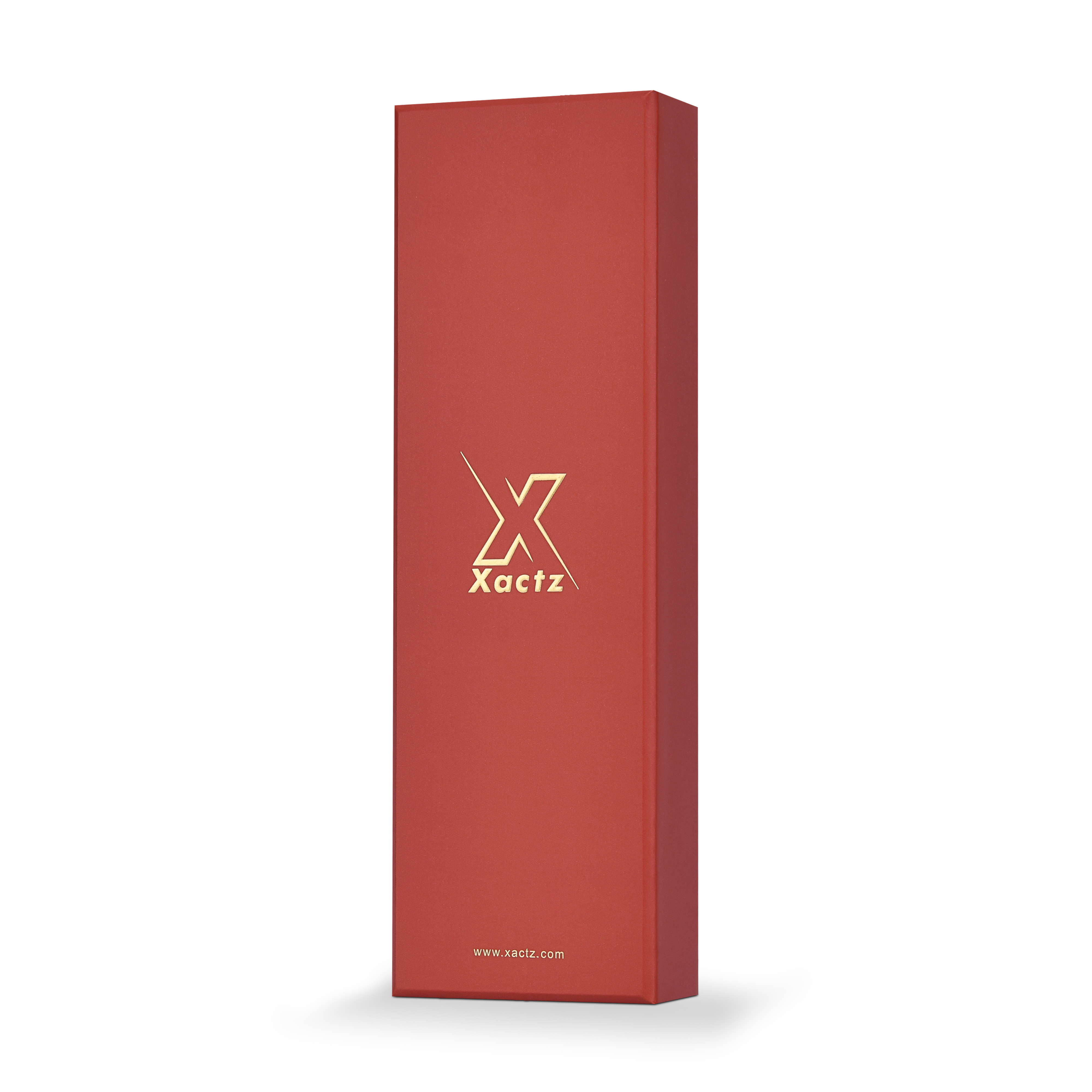 Emballage Luxe Sur Mesure Boîte Couvercle et Fond Rouge Plateau Intérieur Doré
