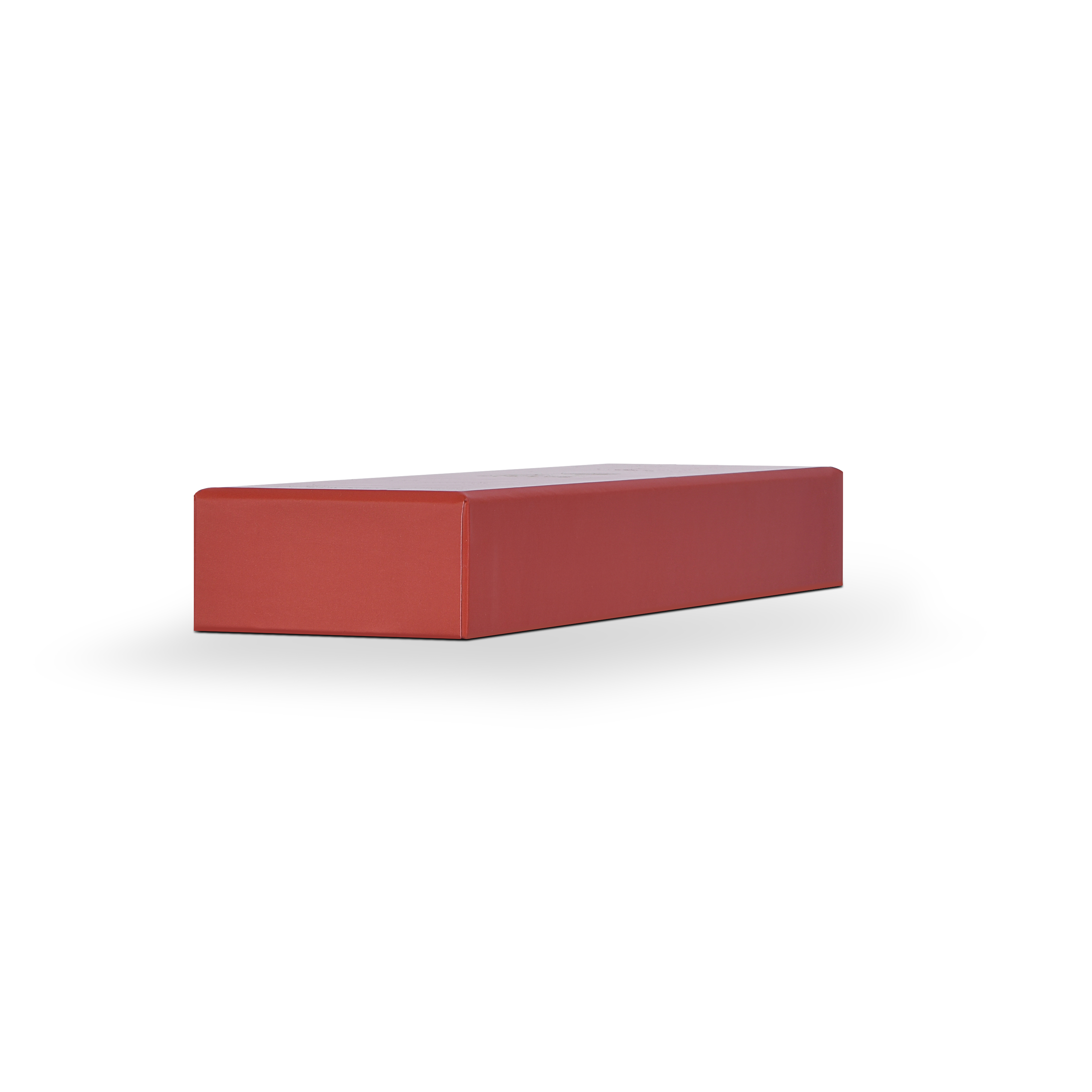 Emballage Luxe Sur Mesure Boîte Couvercle et Fond Rouge Plateau Intérieur Doré