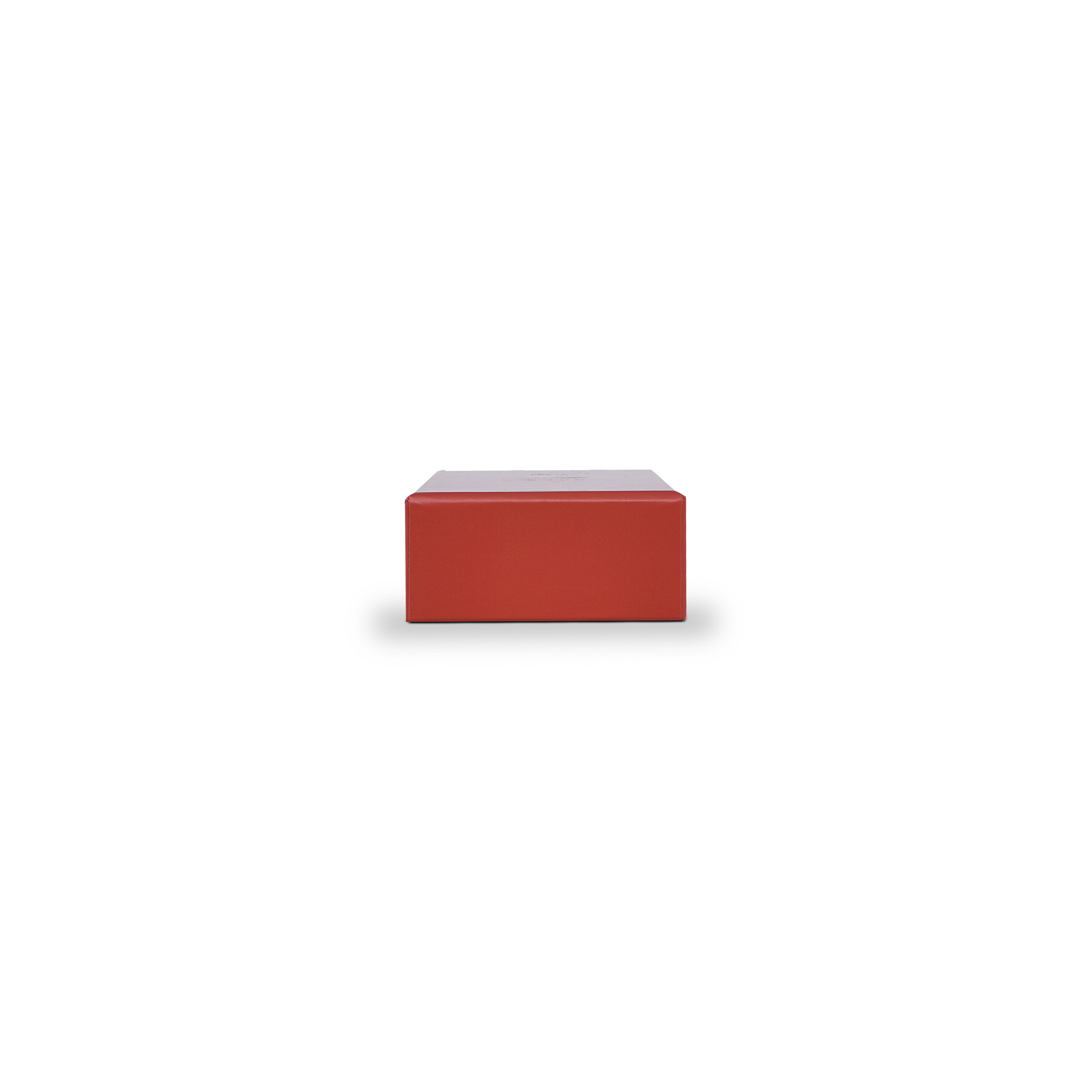 Emballage Luxe Sur Mesure Boîte Couvercle et Fond Rouge Plateau Intérieur Doré