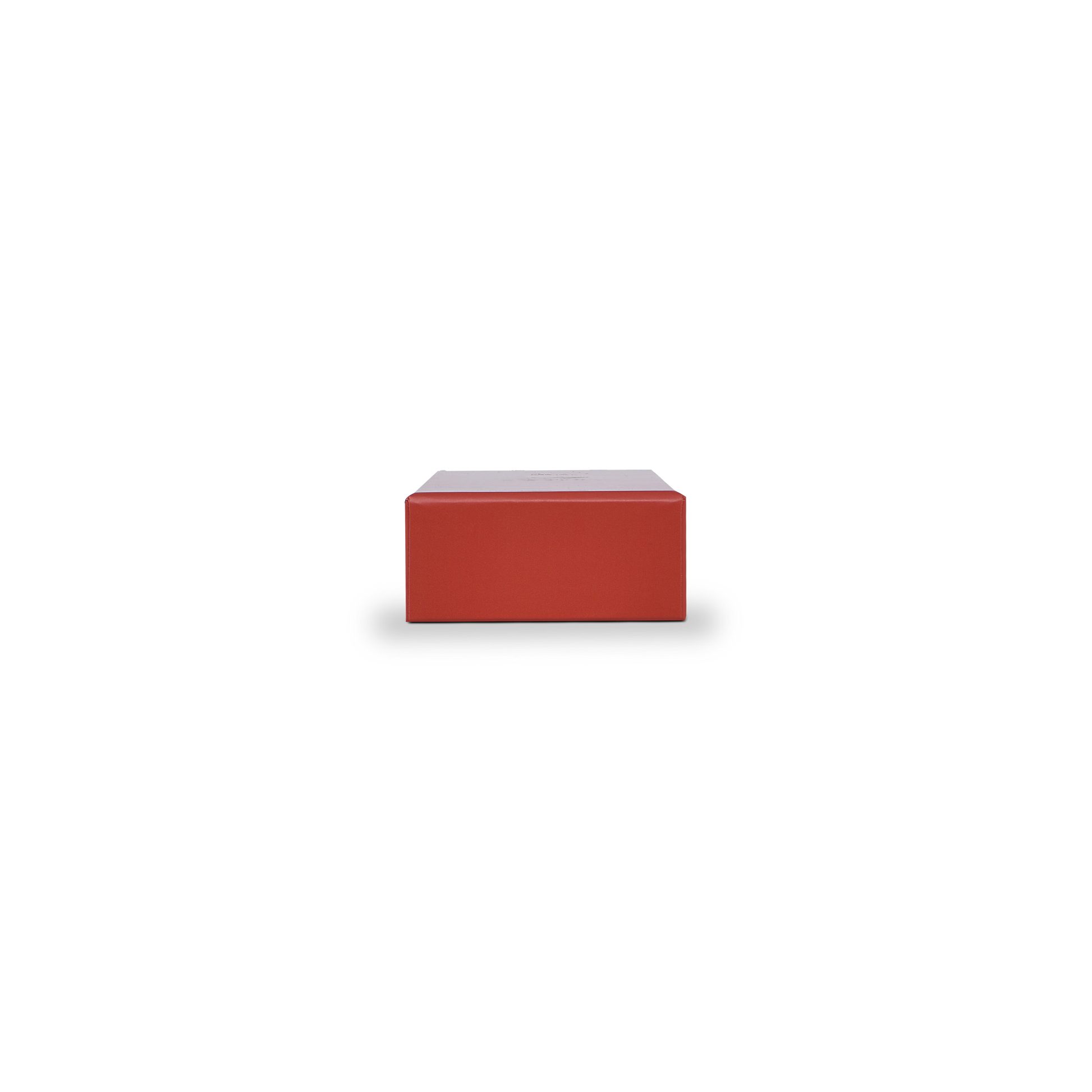 Emballage Luxe Sur Mesure Boîte Couvercle et Fond Rouge Plateau Intérieur Doré