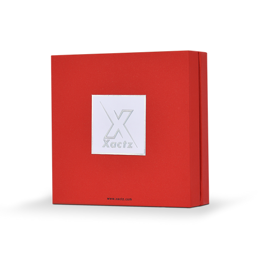 Luxury Custom Red Lid Base Box Textured Multi Layer Interior Packaging