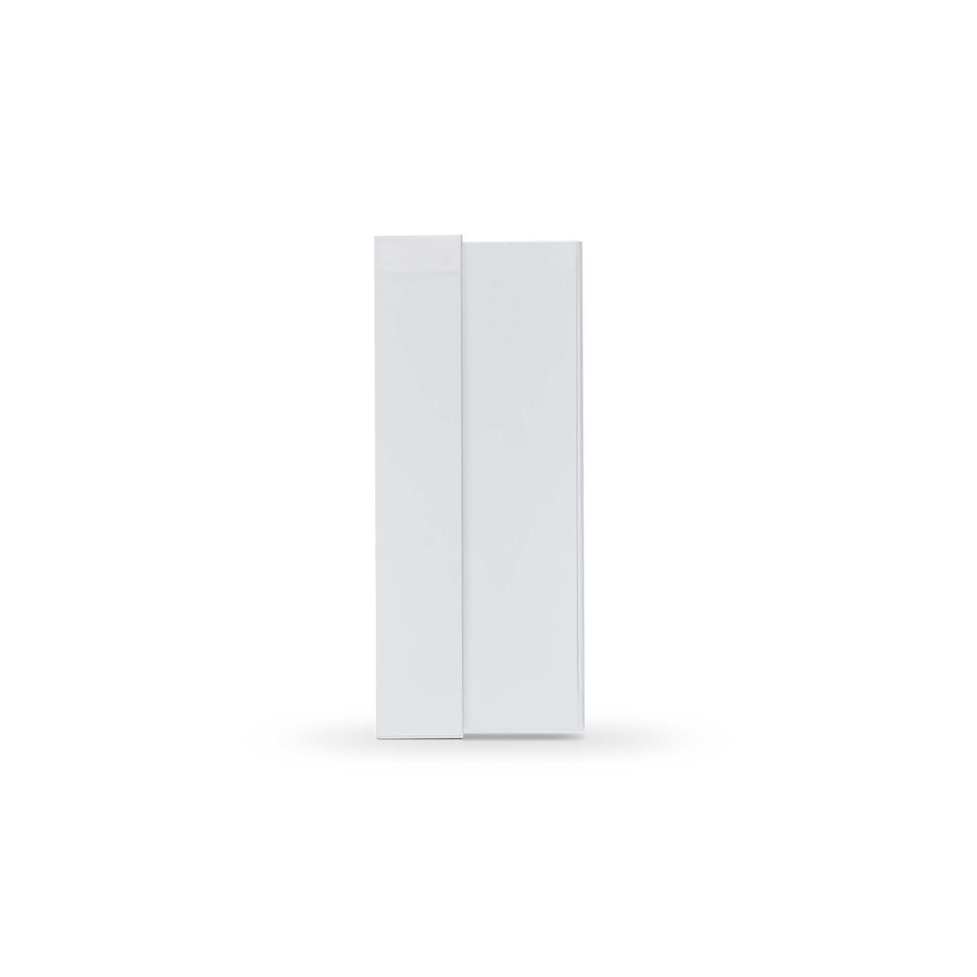Boîte d'emballage de luxe sur mesure, avec couvercle rabattable, base et texture, de couleur blanc cassé