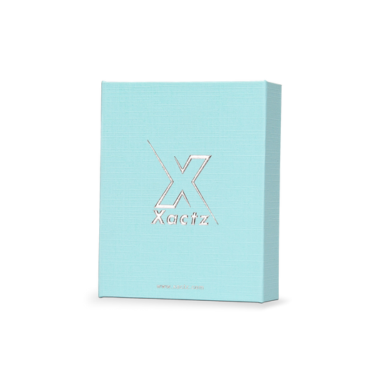Luxury Custom Blue Book Box Silver Foil Velvet Foam Insert Packaging