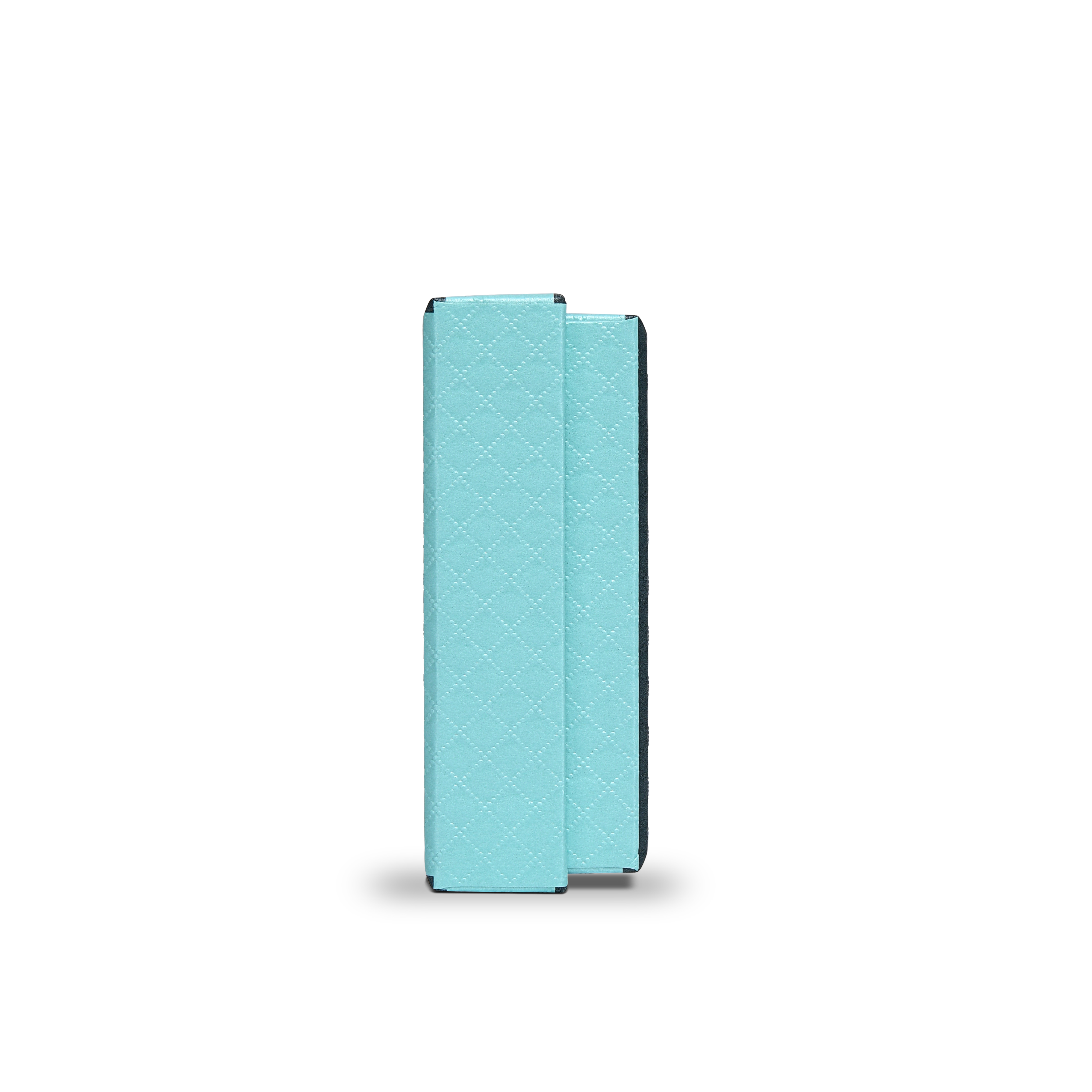 Premium Sky Blue Textured Embossed Matte Silver Luxury Lid and Base Gift Box