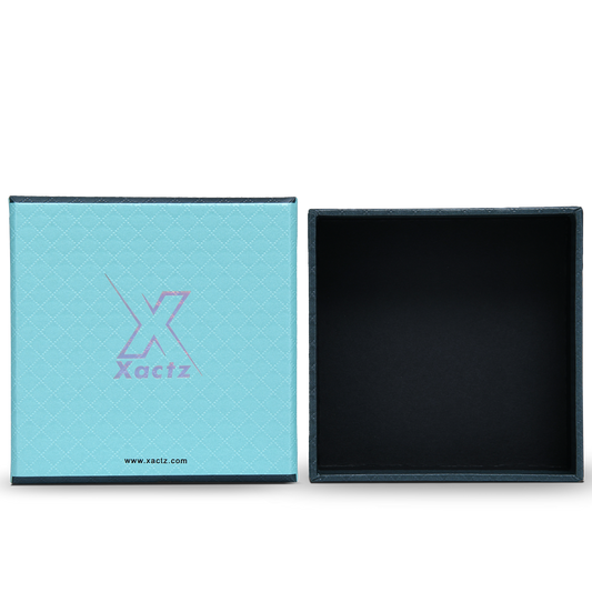 Luxuriöse maßgeschneiderte himmelblaue silberne heißgeprägte quadratische Deckel-Boden-Geschenkboxen-Verpackung