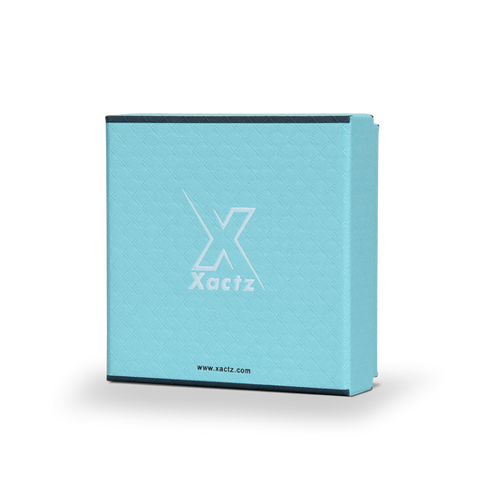 Premium Sky Blue Textured Platinum Embossed Luxury Lid and Base Gift Box