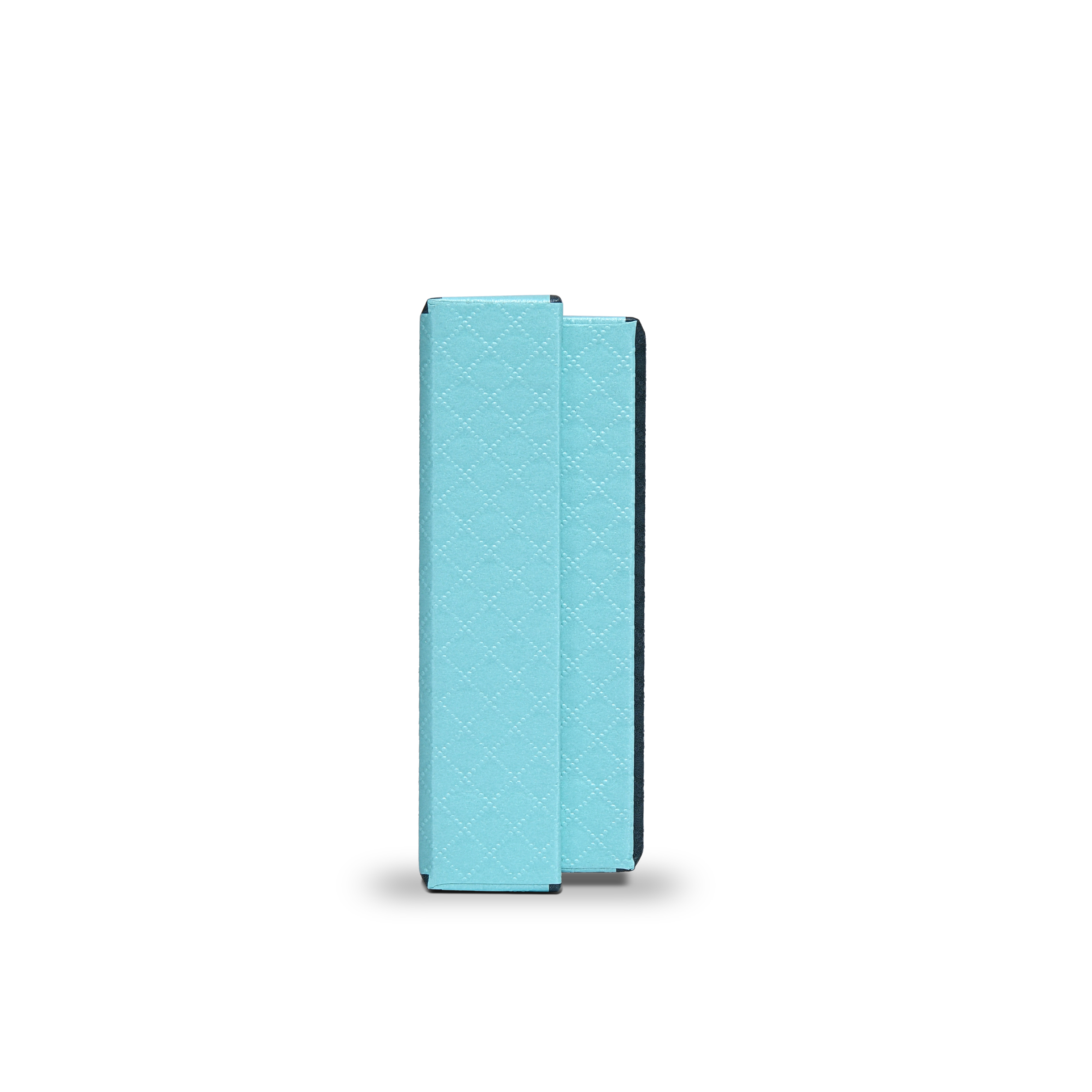 Premium Sky Blue Textured Platinum Embossed Luxury Lid and Base Gift Box