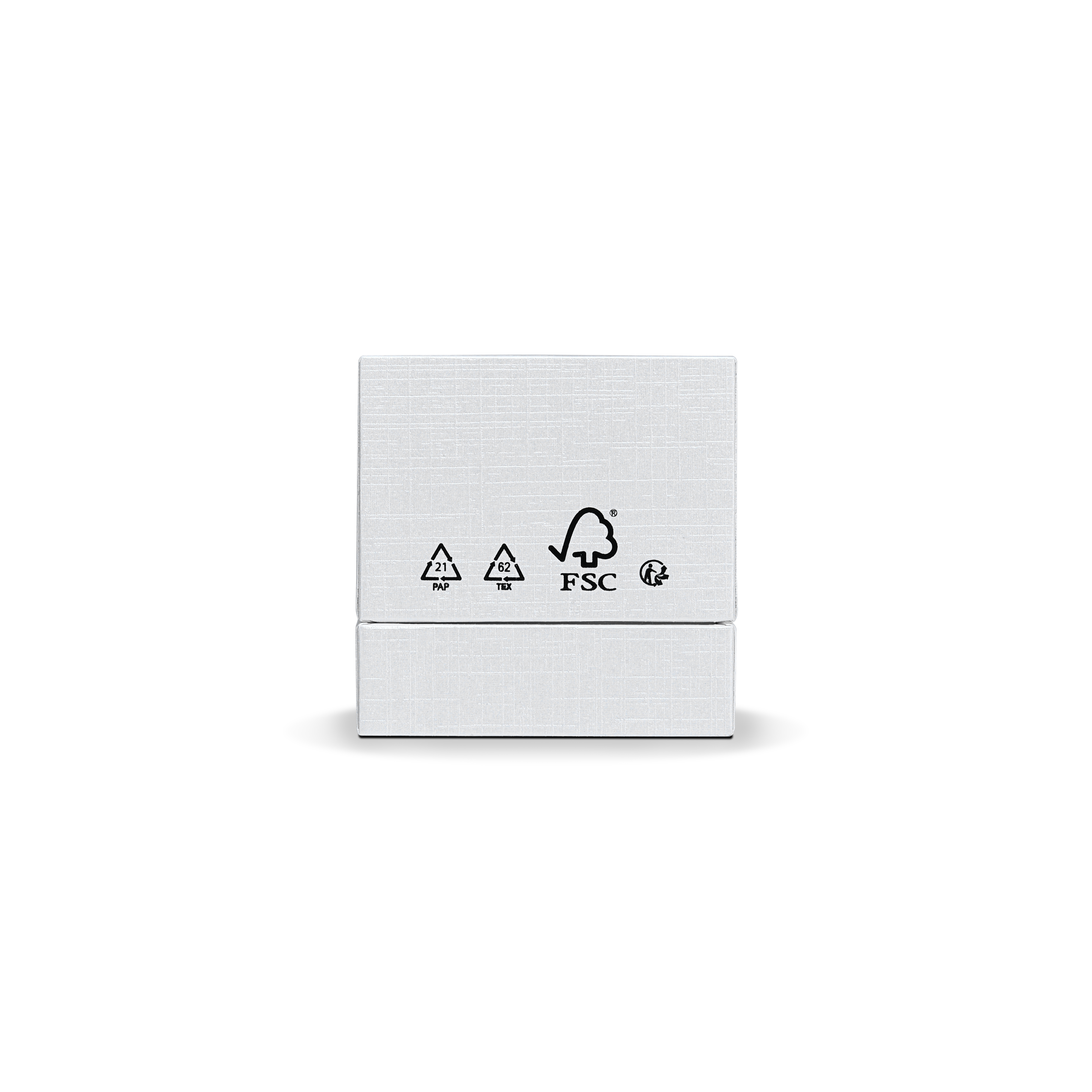 Premium Super White Textured Gold Embossed Hot Stamped Rigid Lid and Base Gift Box