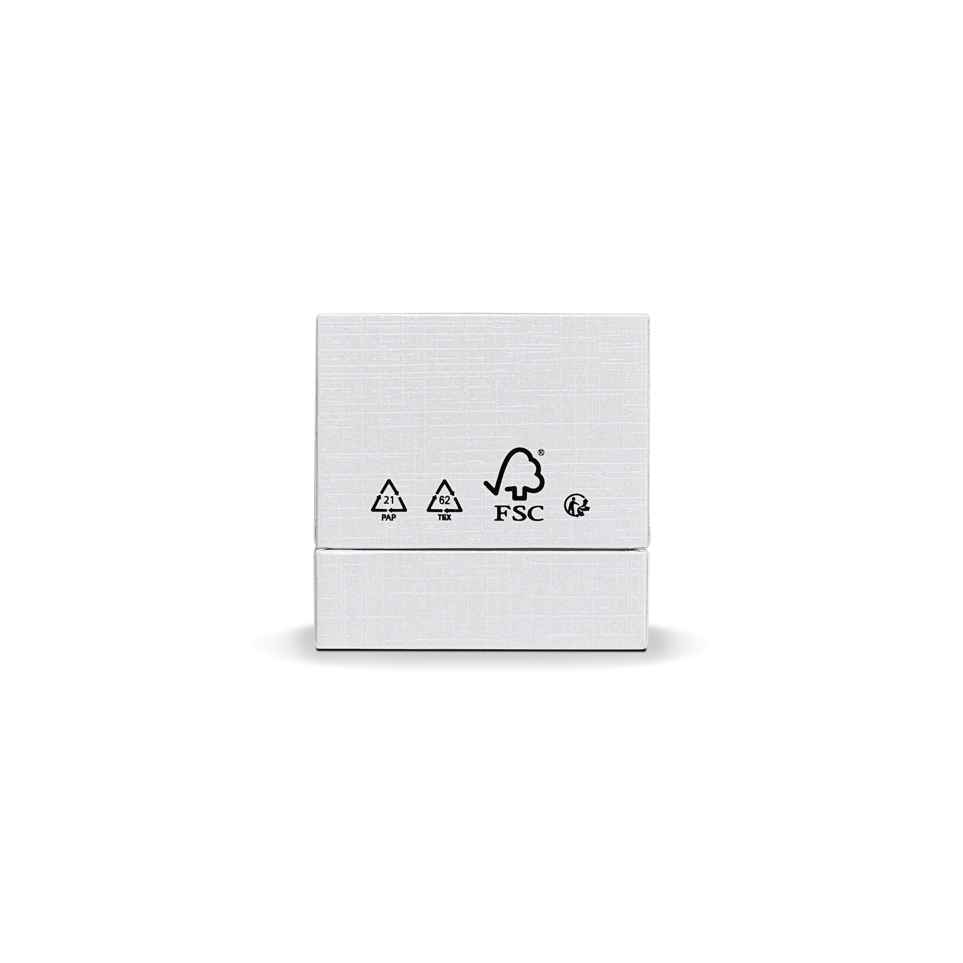 Premium Super White Textured Gold Embossed Hot Stamped Rigid Lid and Base Gift Box