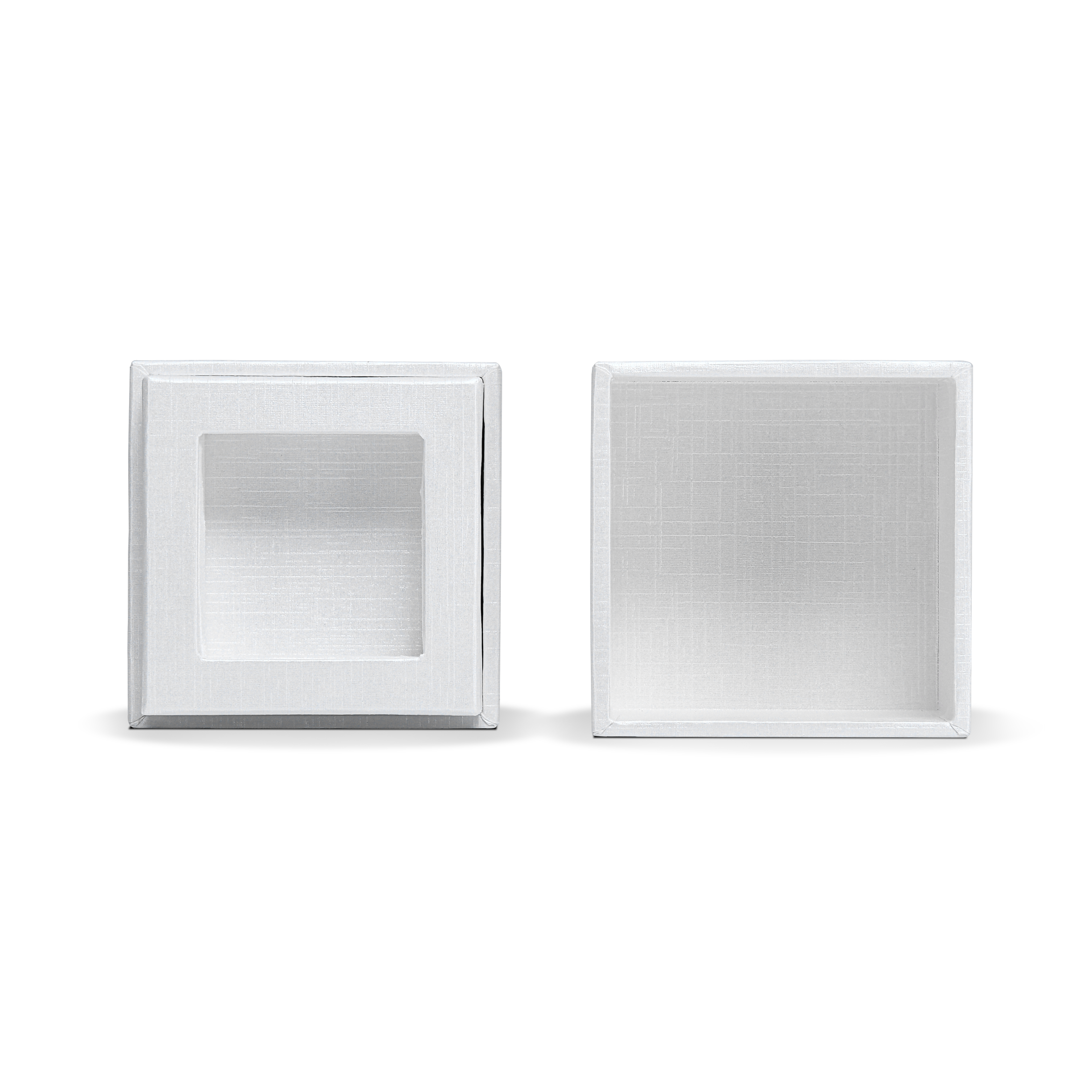 Premium Super White Textured Gold Embossed Hot Stamped Rigid Lid and Base Gift Box