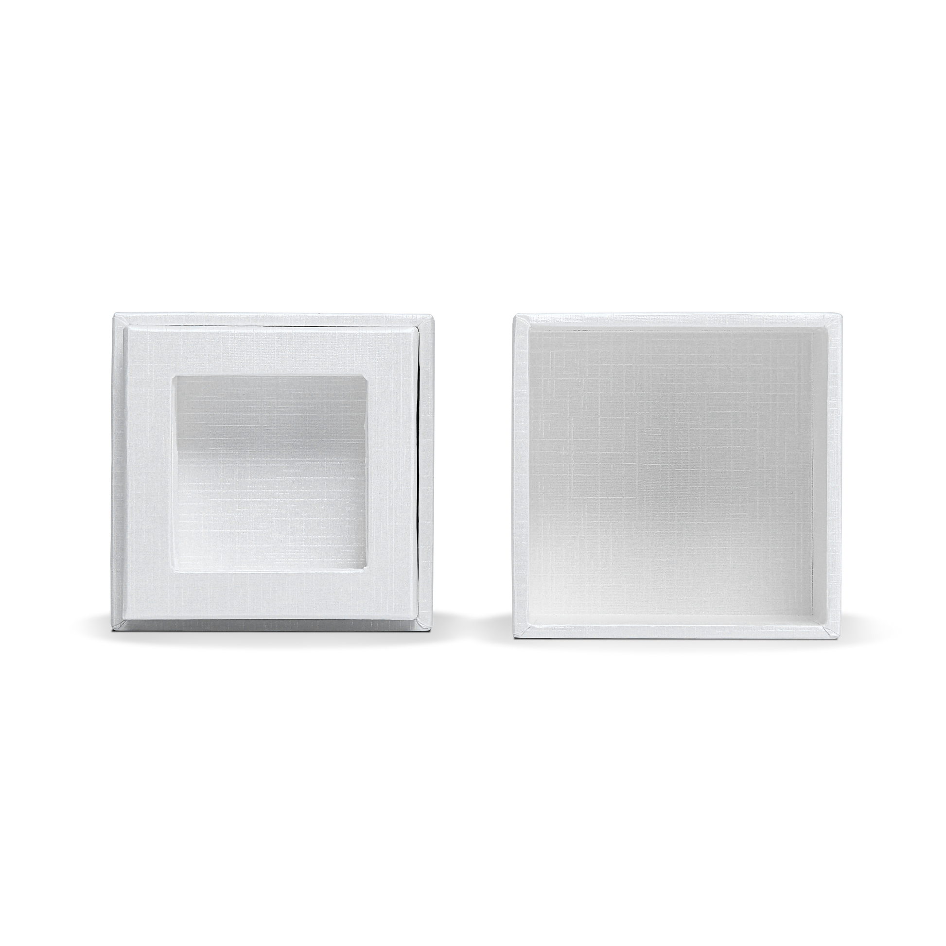 Premium Super White Textured Gold Embossed Hot Stamped Rigid Lid and Base Gift Box