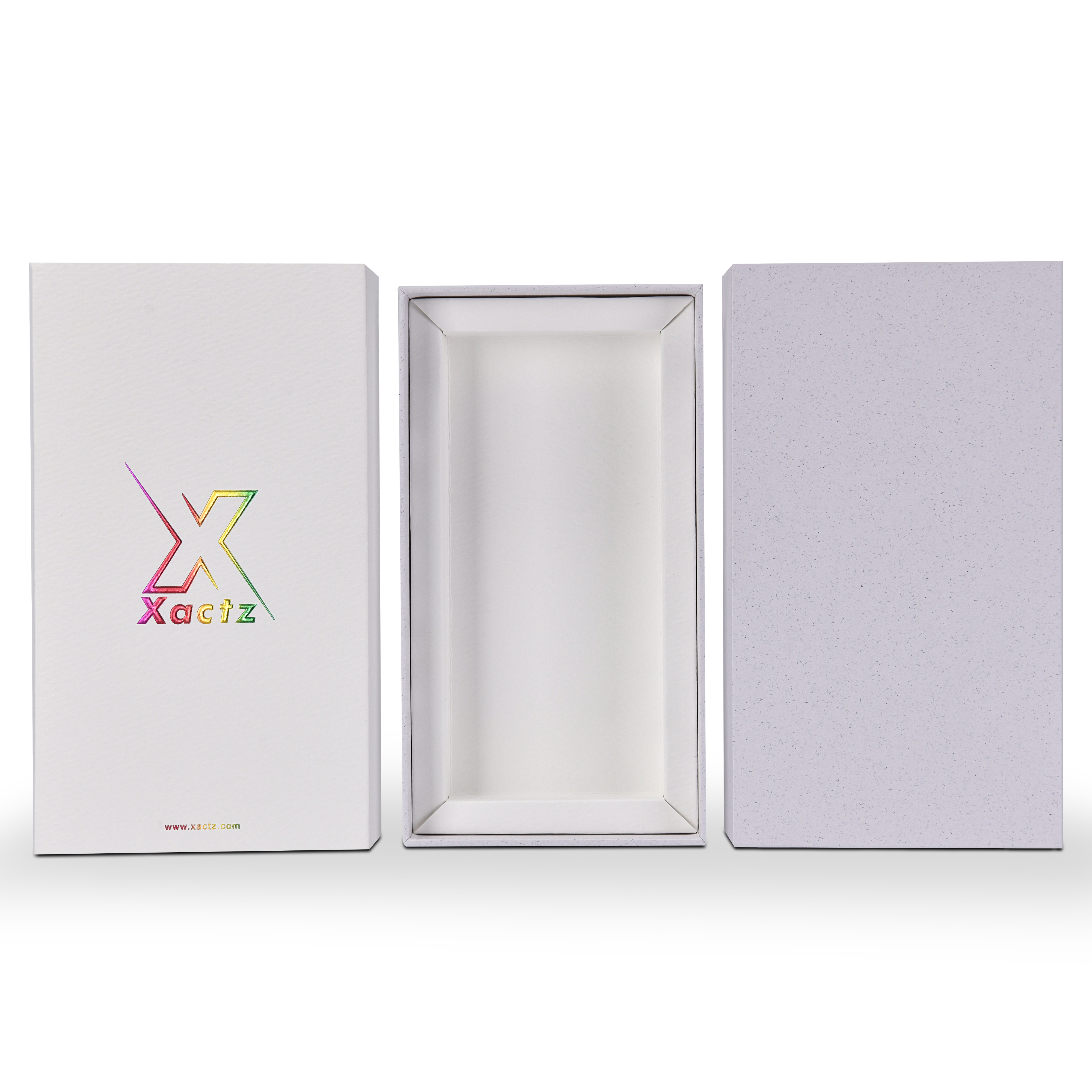 Boîte de Luxe Personnalisée avec Couvercle Coulissant Blanc, Emballage Écologique