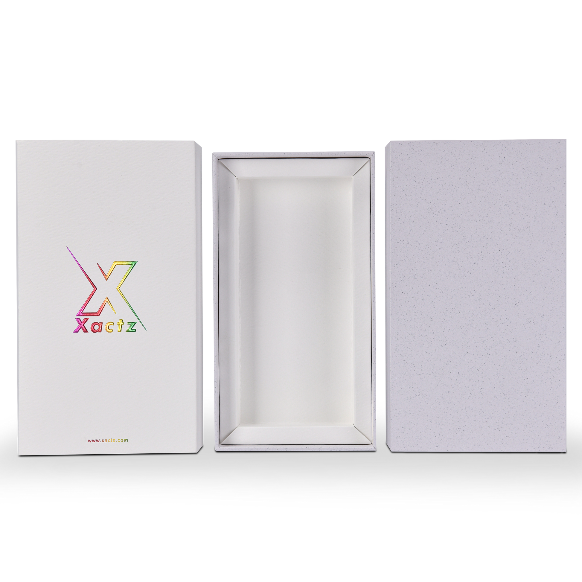 Boîte de Luxe Personnalisée avec Couvercle Coulissant Blanc, Emballage Écologique