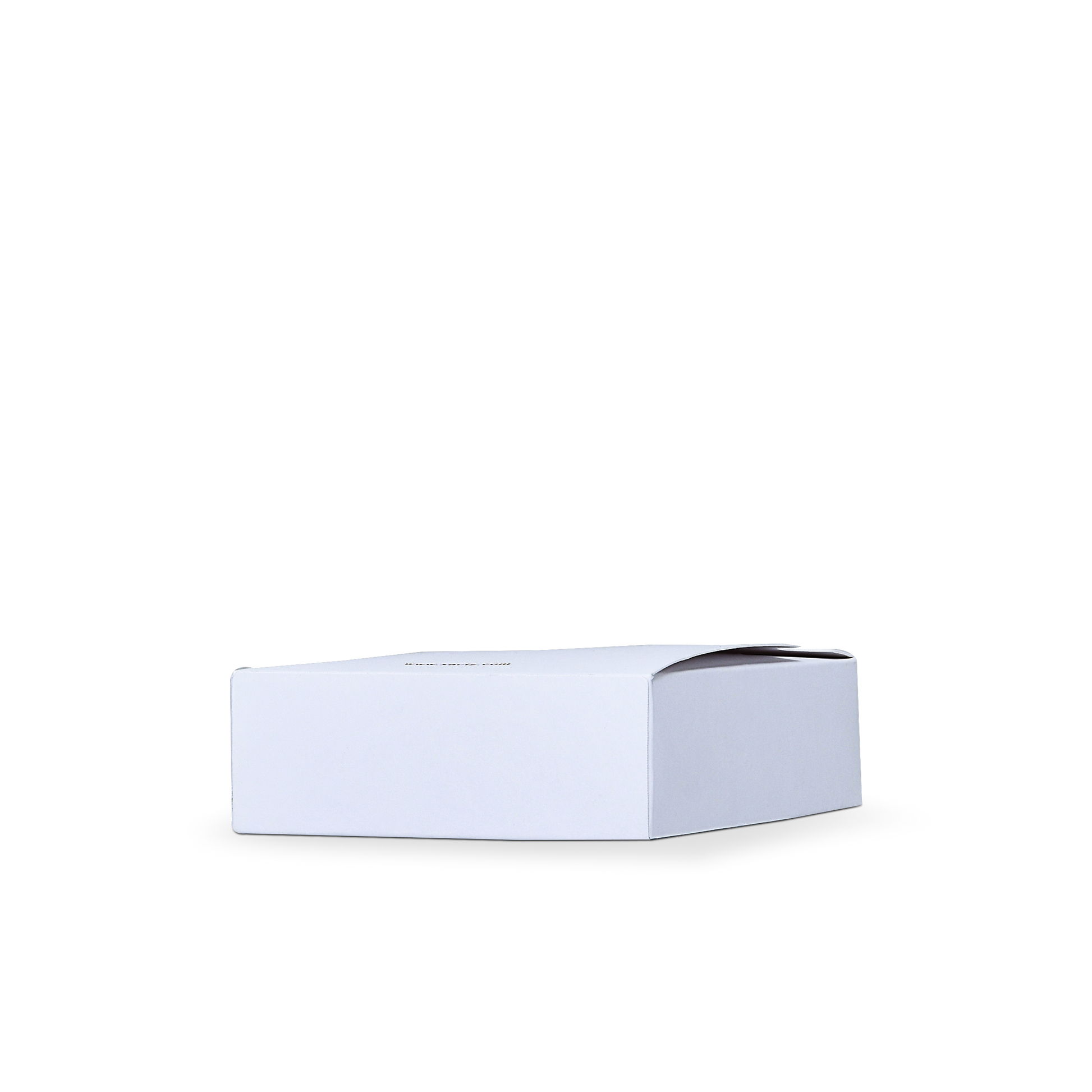 Boîte à cartes de luxe sur mesure à ouverture latérale, finition or mat