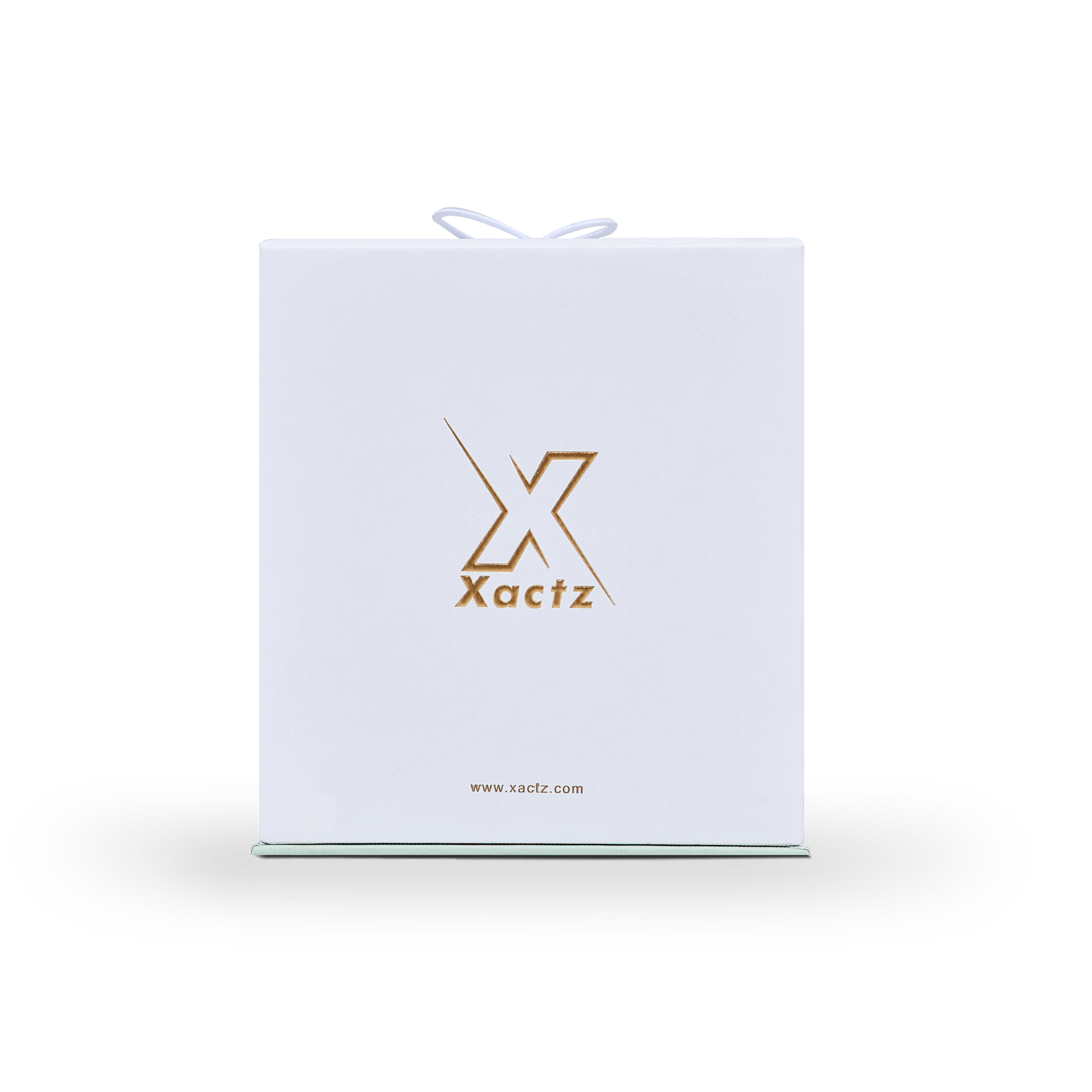 Luxury Custom White Lid and Base Box Textured Elastic Cord Packaging