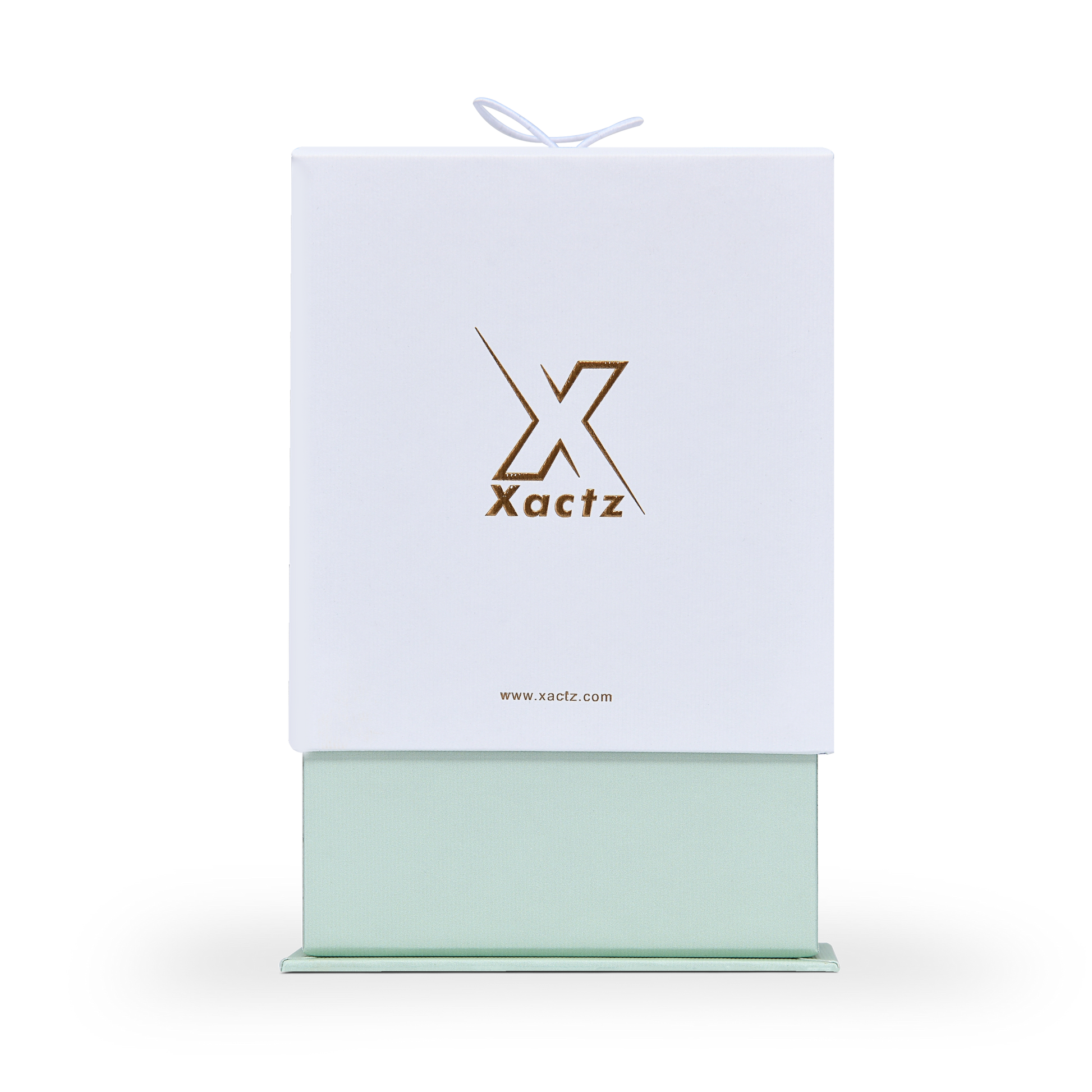 Luxury Custom White Lid and Base Box Textured Elastic Cord Packaging