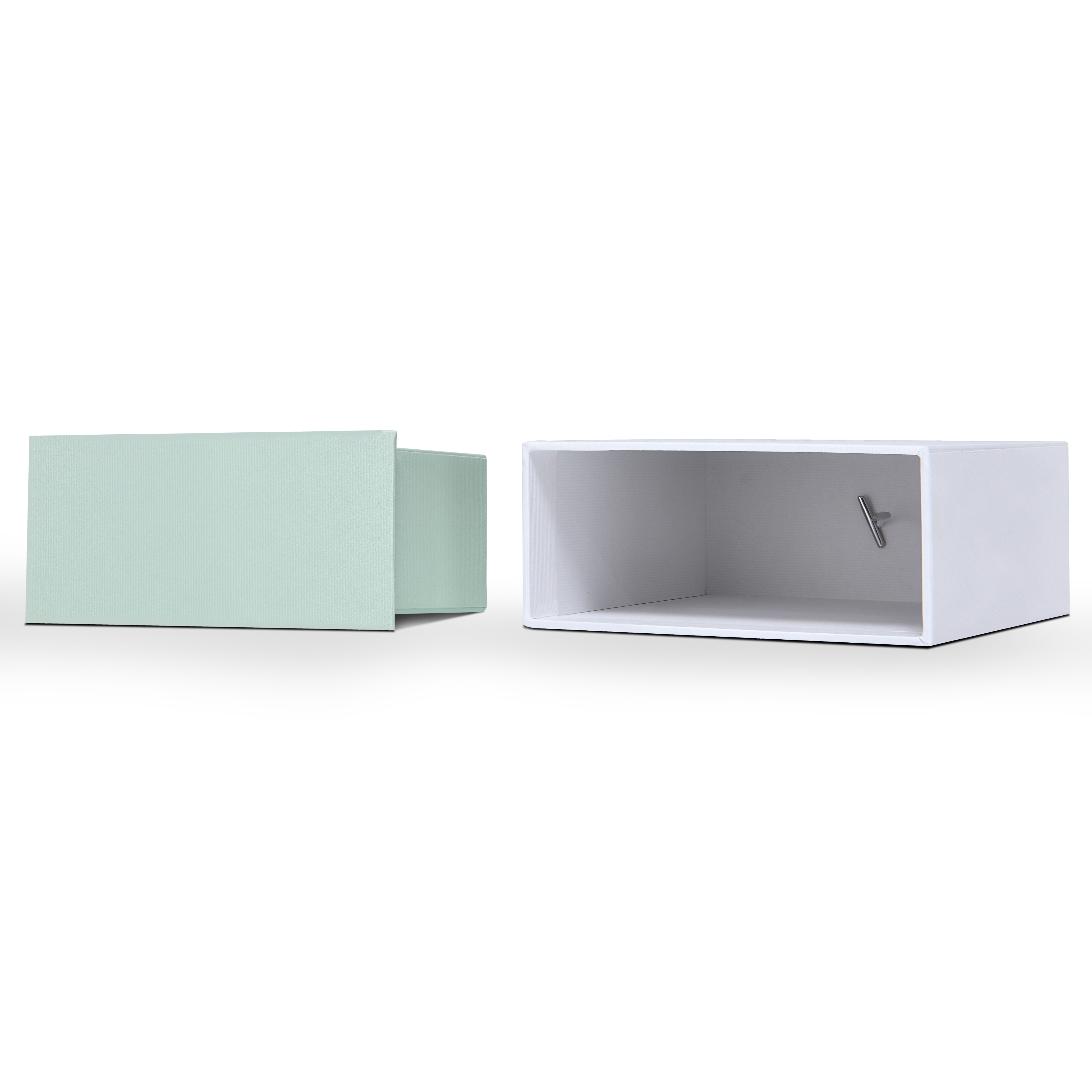 Luxury Custom White Lid and Base Box Textured Elastic Cord Packaging