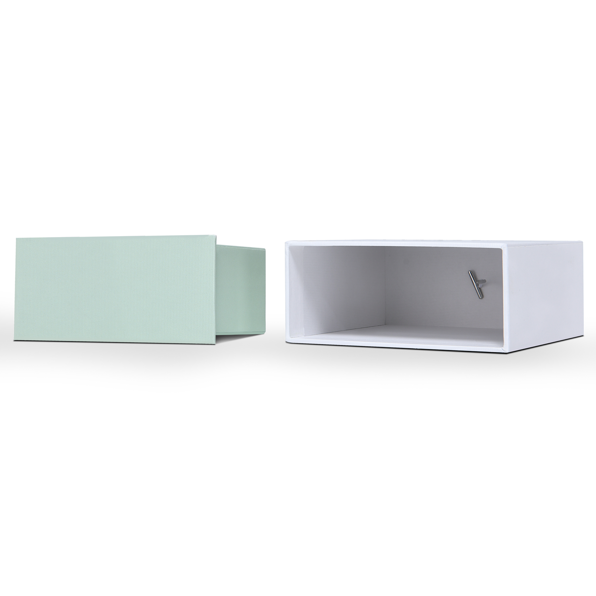 Luxury Custom White Lid and Base Box Textured Elastic Cord Packaging