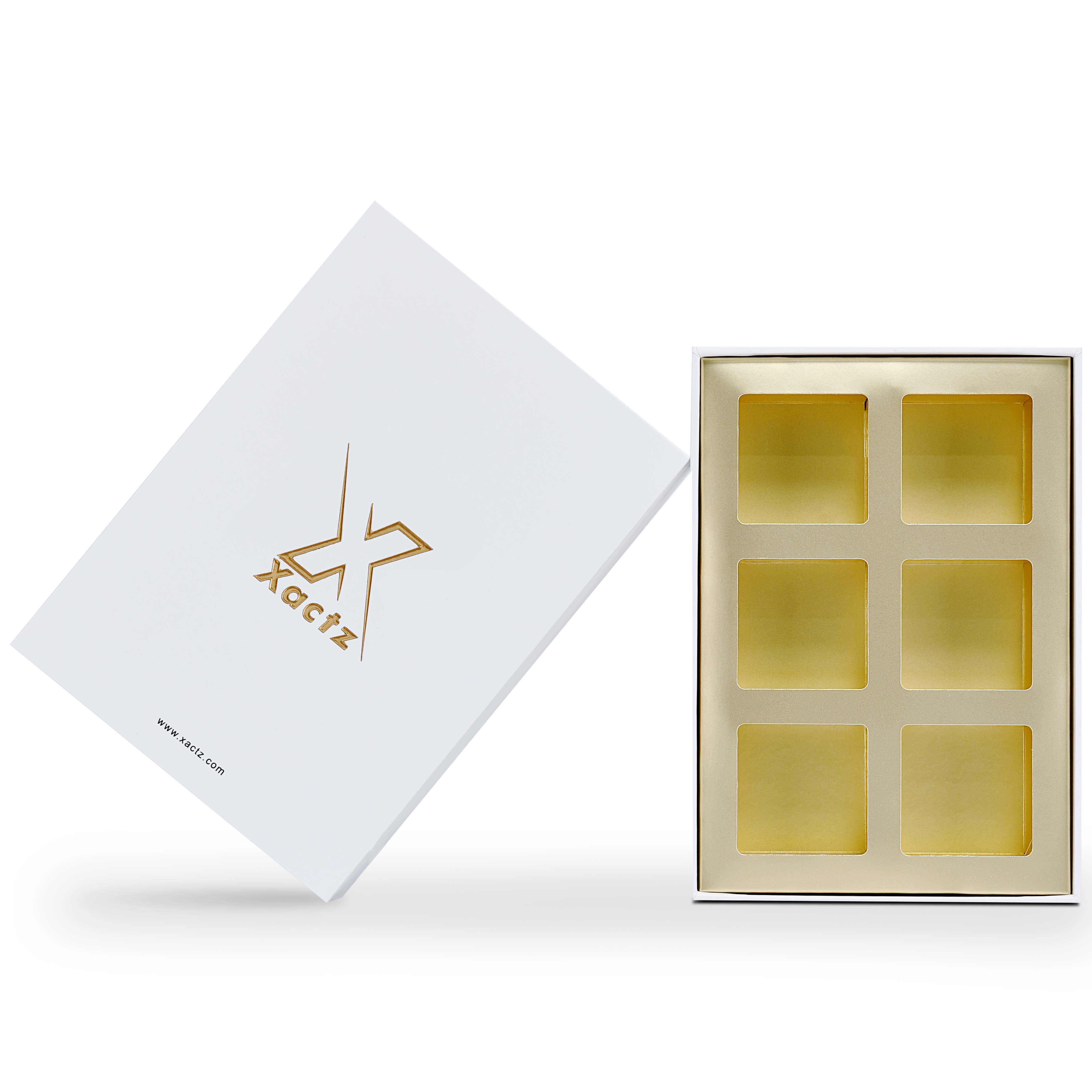 Luxury Custom Premium White Lid Base Box Black Paperboard Packaging
