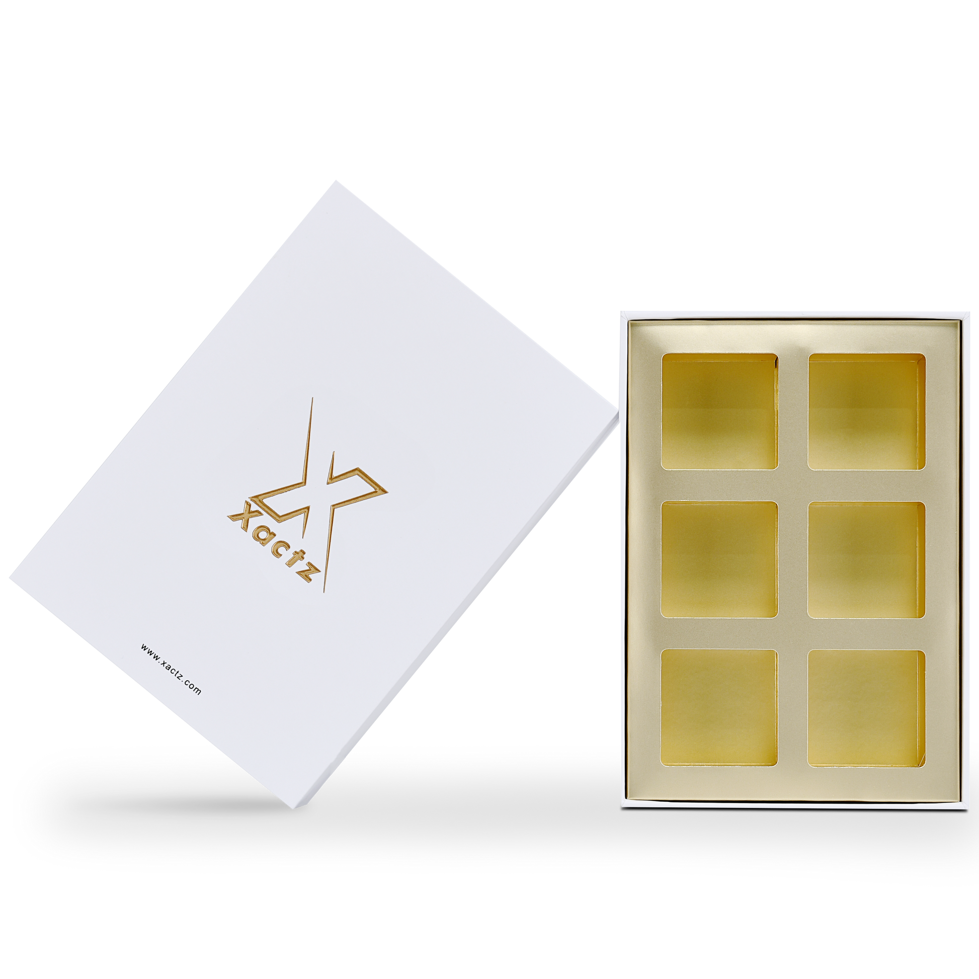 Luxury Custom Premium White Lid Base Box Black Paperboard Packaging