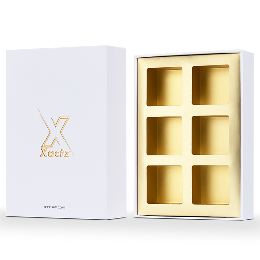 Luxury Custom Premium White Lid Base Box Black Paperboard Packaging