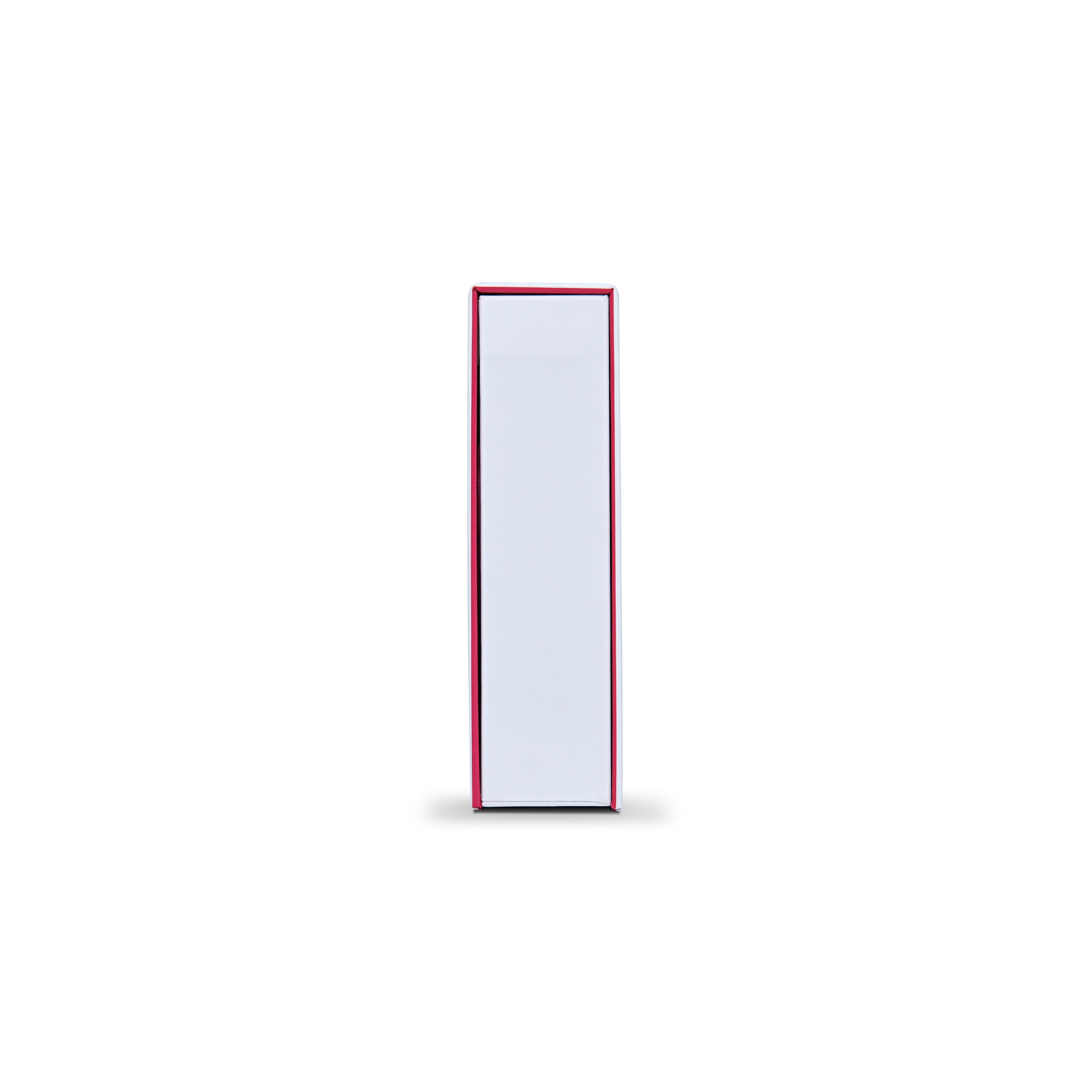 Premium White Rigid Flip-Top Luxury Gift Box with Red Interior and Custom Compartments