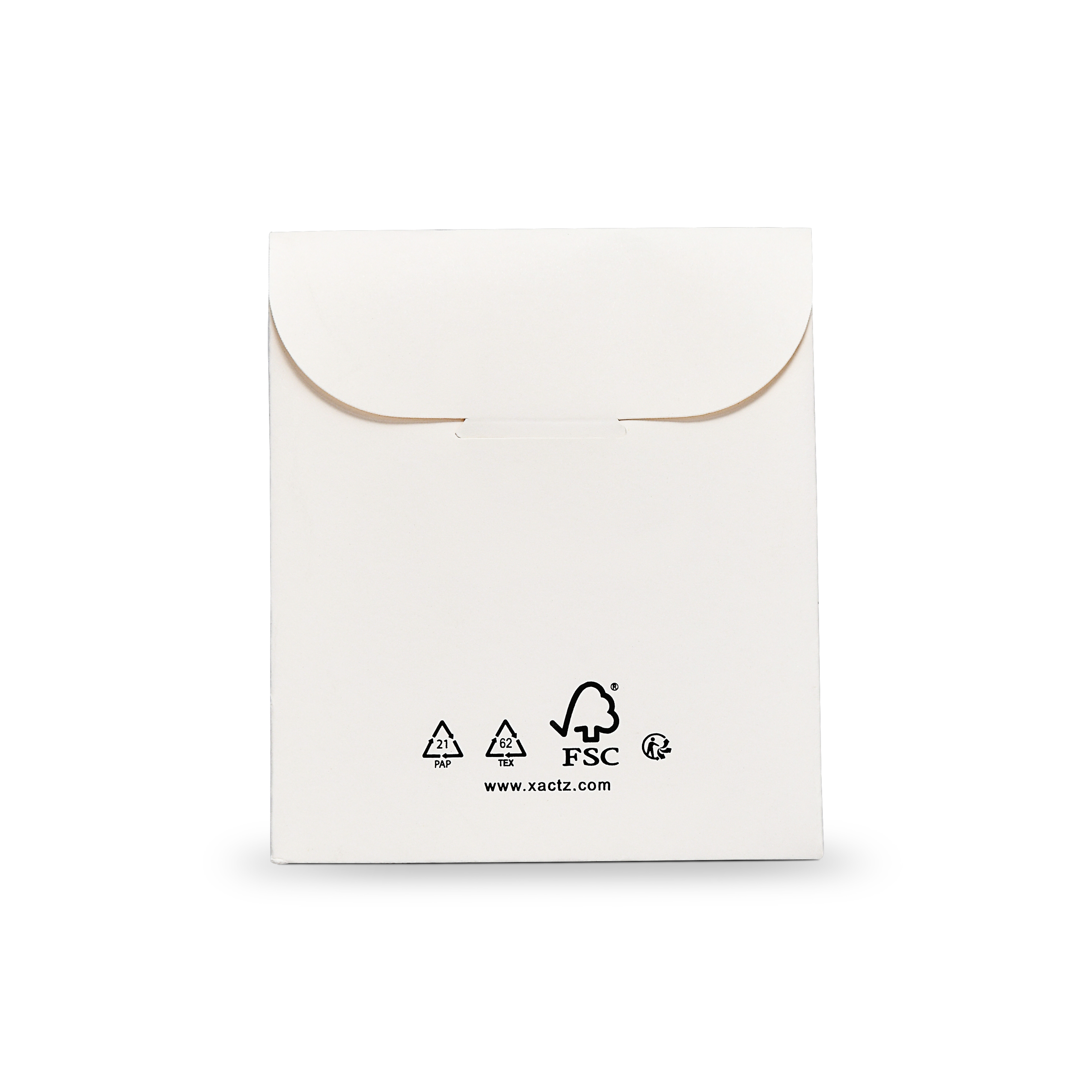 Premium White Shopping Bag with Black and Gold Foil Stamping