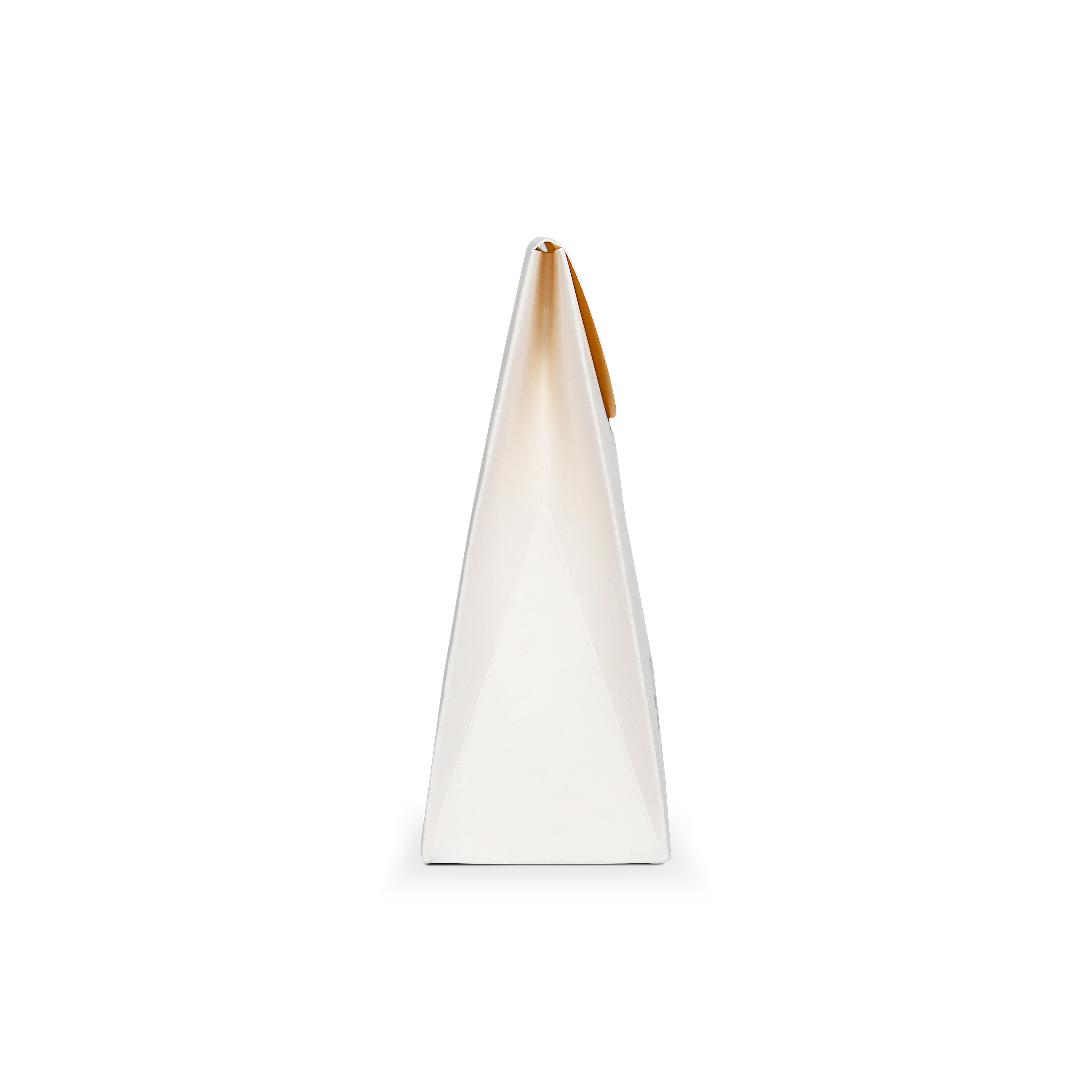 Premium White Shopping Bag with Black and Gold Foil Stamping