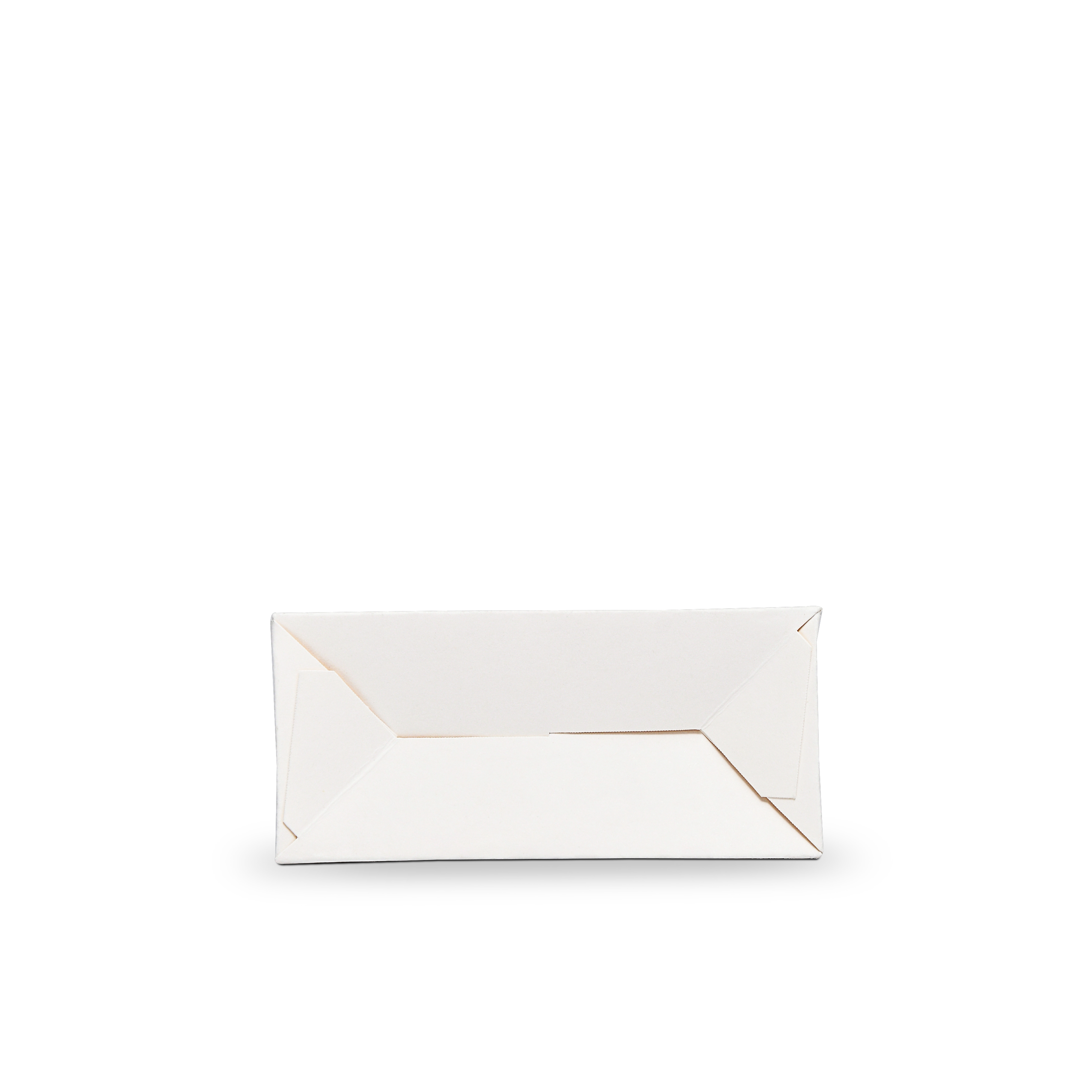 Premium White Shopping Bag with Black and Gold Foil Stamping