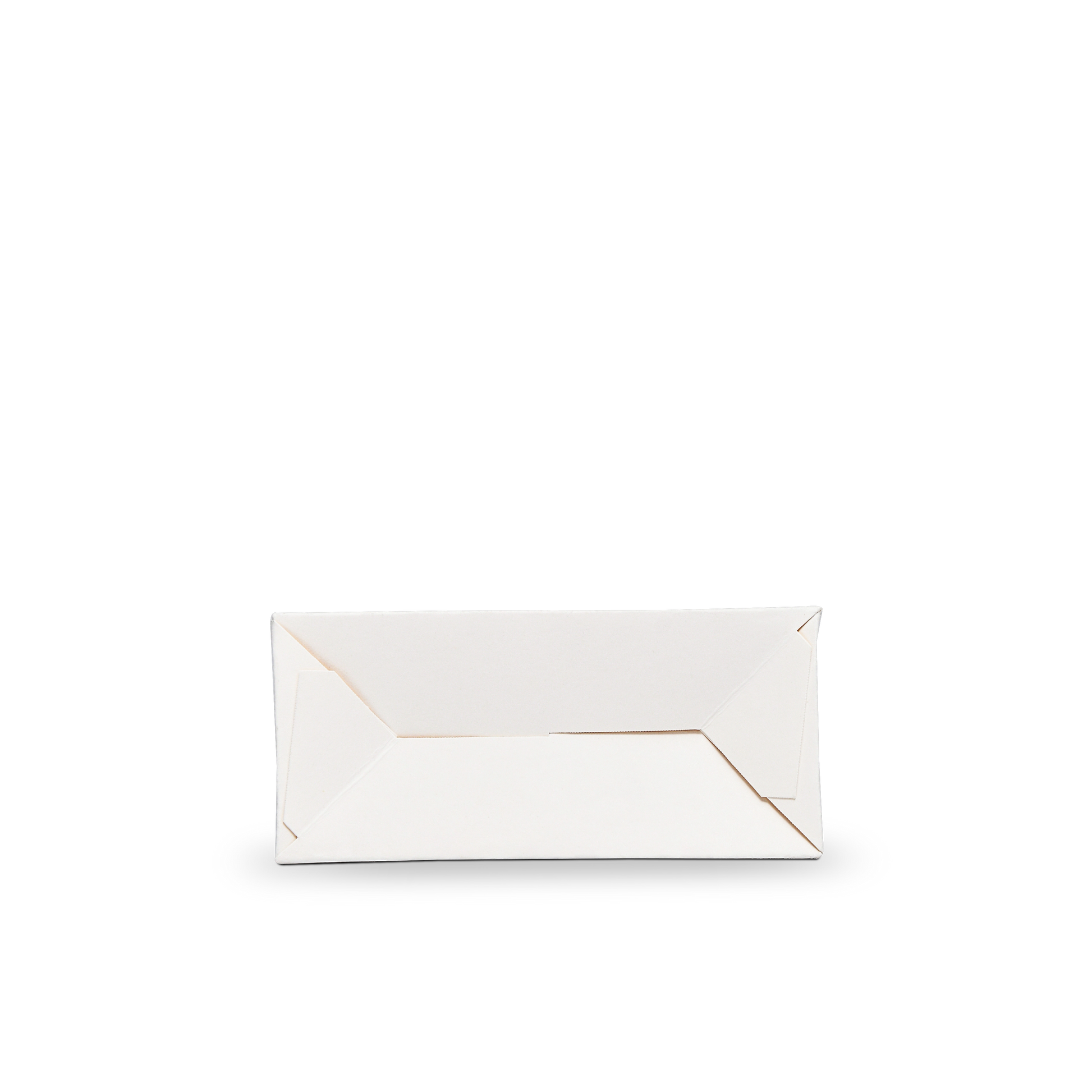 Premium White Shopping Bag with Black and Gold Foil Stamping